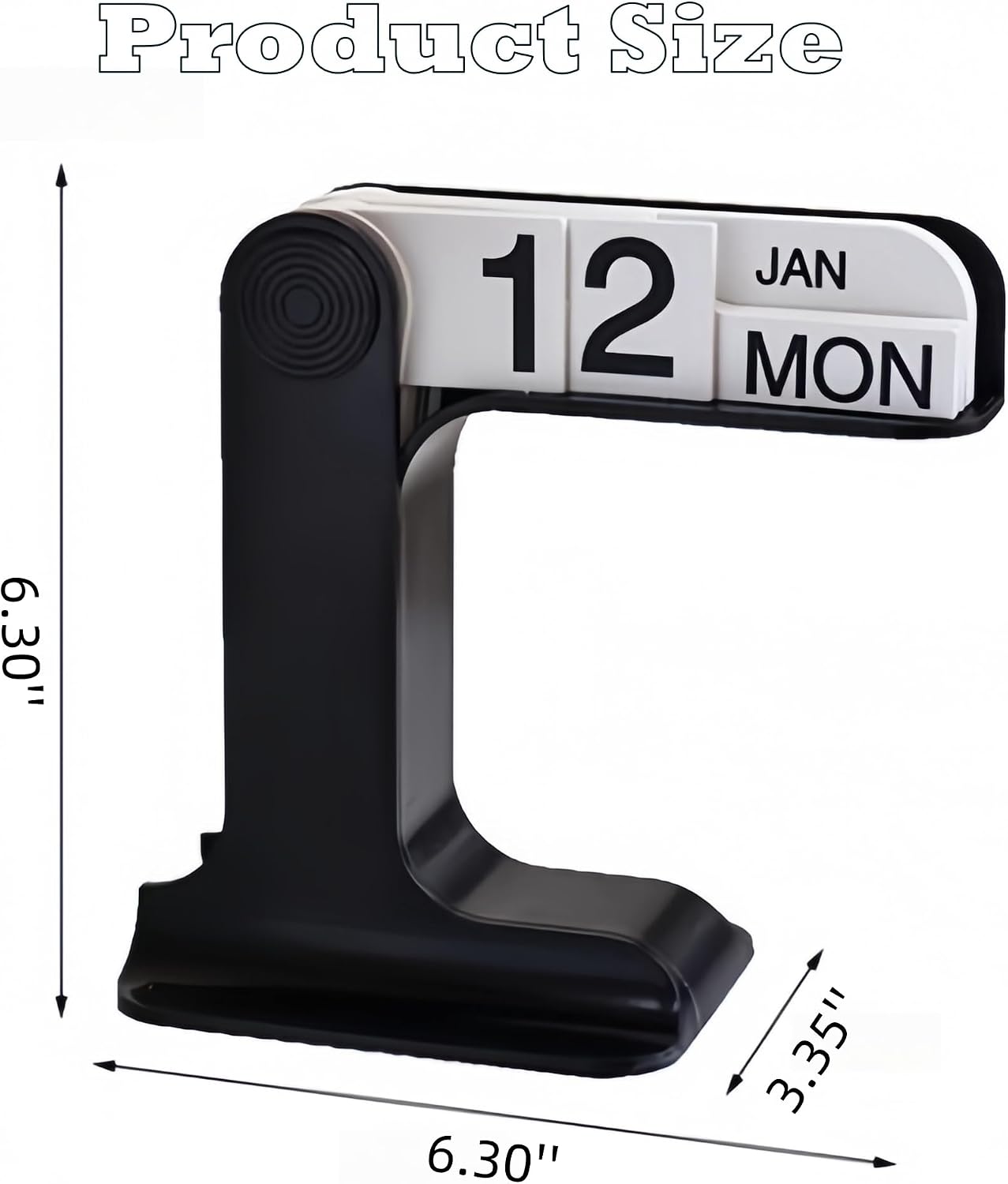 Perpetual Calendar, Standing Flip Calendar, Aesthetic Reusable Daily Page Turning Flip Desktop Calendar, Modern