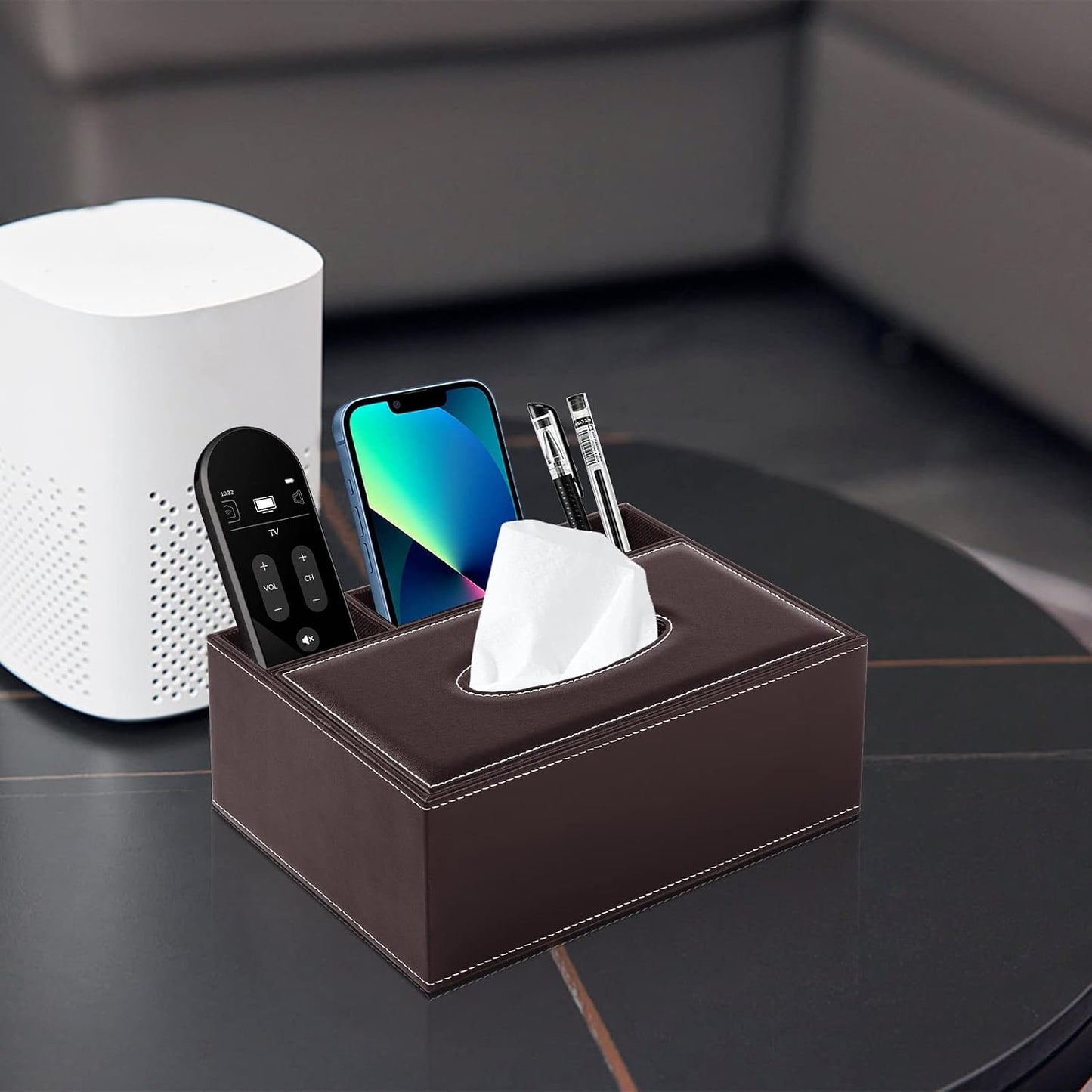 Multifunctional Tissue Box Holder / Brown