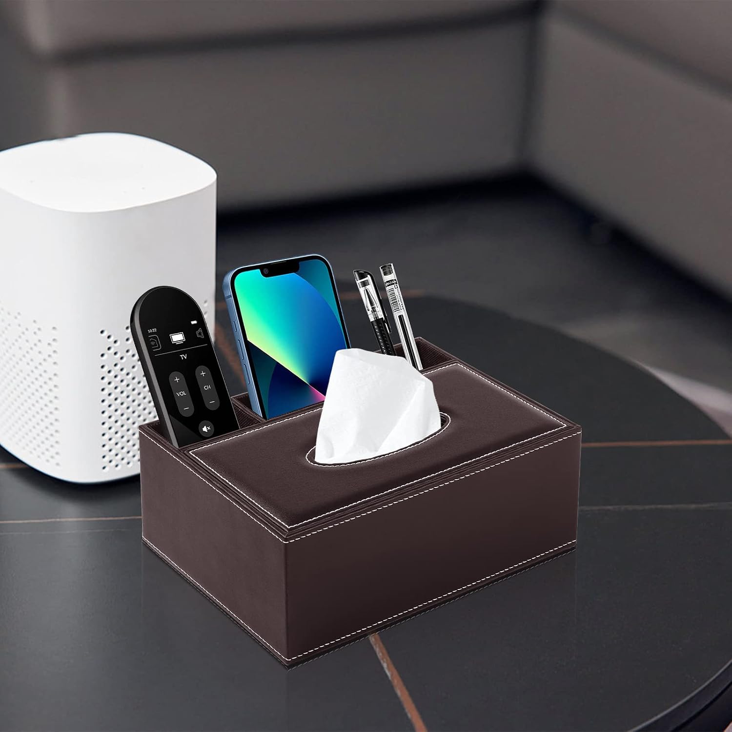 Multifunctional Tissue Box Holder / Brown