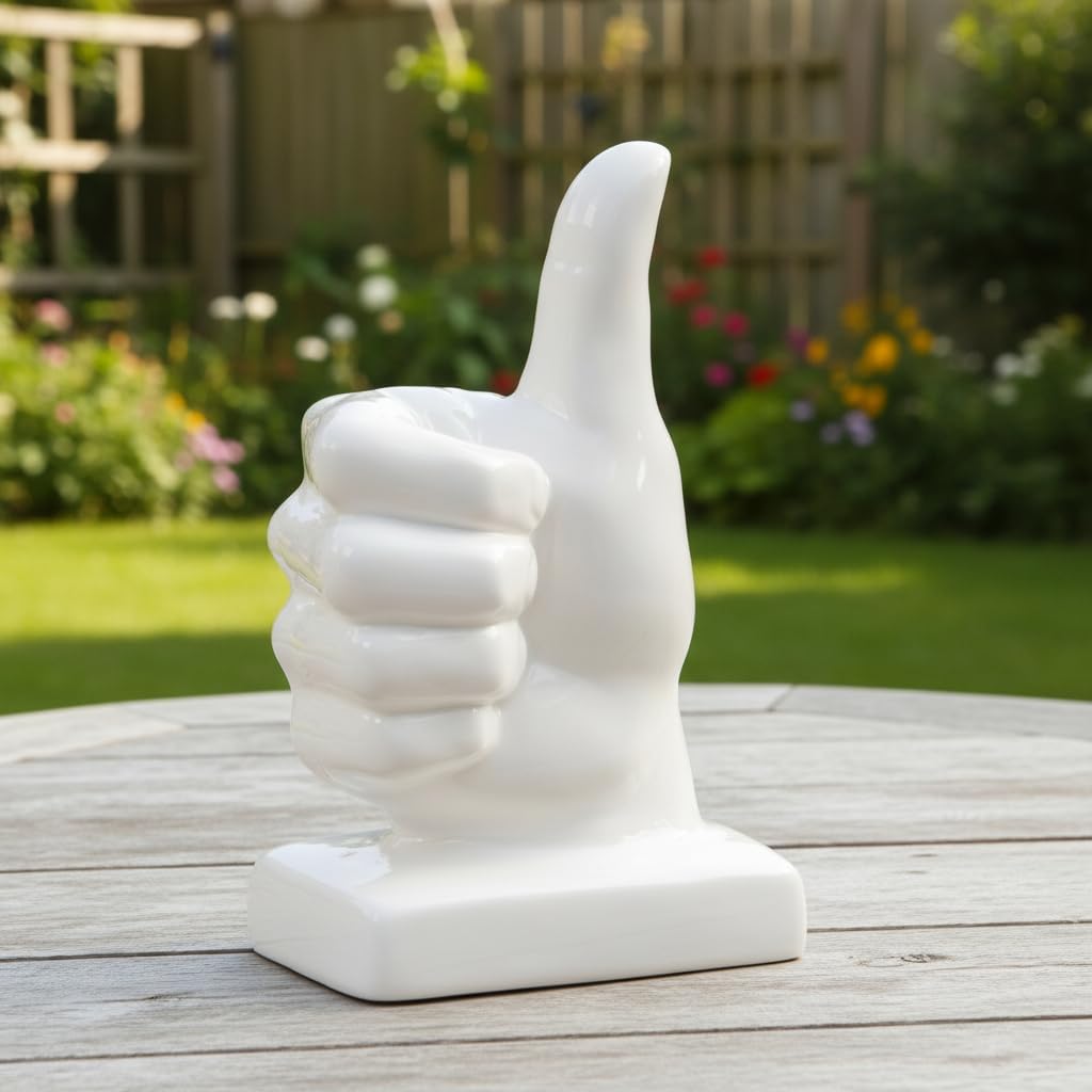 Modern Gloss Finish Ceramic Figurines / 6.00 x 4.50 x 11.00 / H / White