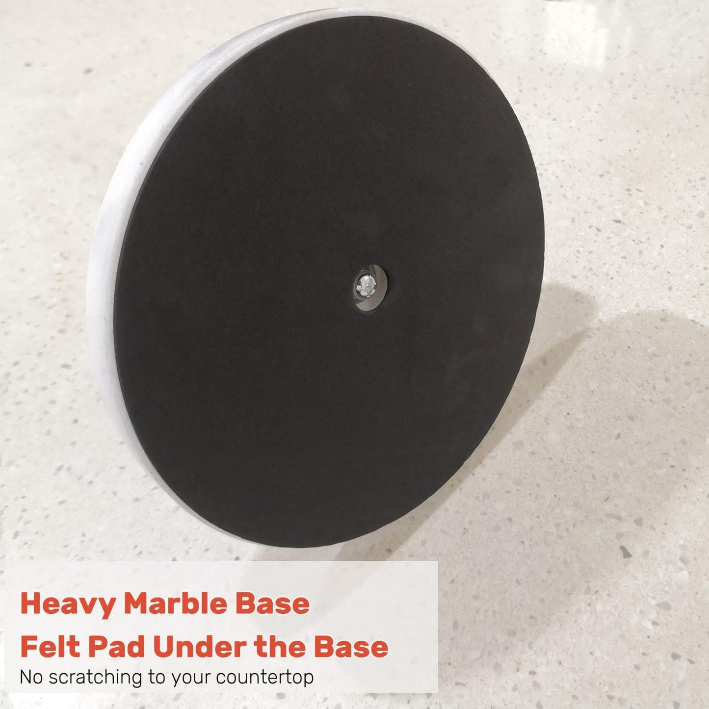 Heavy Weighted Paper Towel Holder, Easy One-Handed Design for Kitchen Stand Paper Towel Dispenser, Sturdy Base for