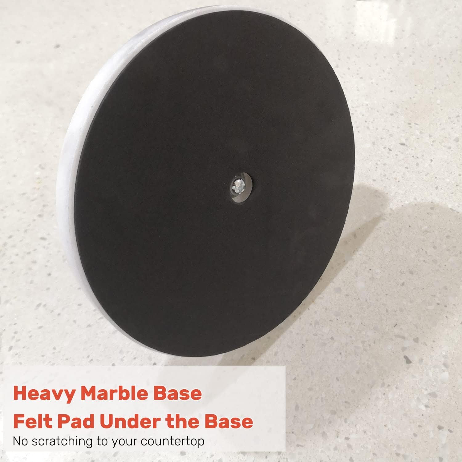 Heavy Weighted Paper Towel Holder, Easy One-Handed Design for Kitchen Stand Paper Towel Dispenser, Sturdy Base for