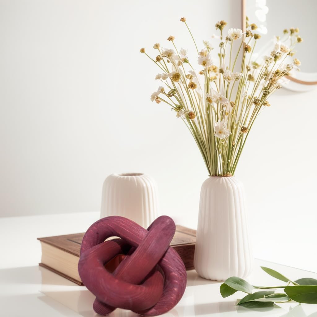 Wood Knot Chain Link Decor / Wine