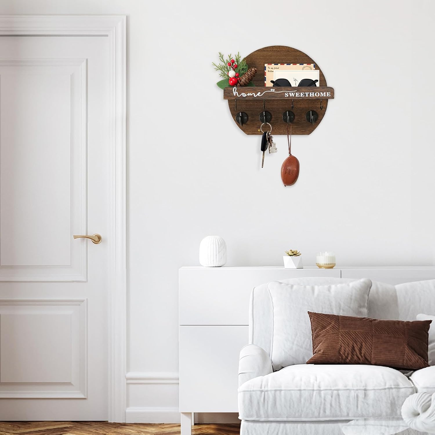 Key Holder / Key Holder Wall Mount / Brown
