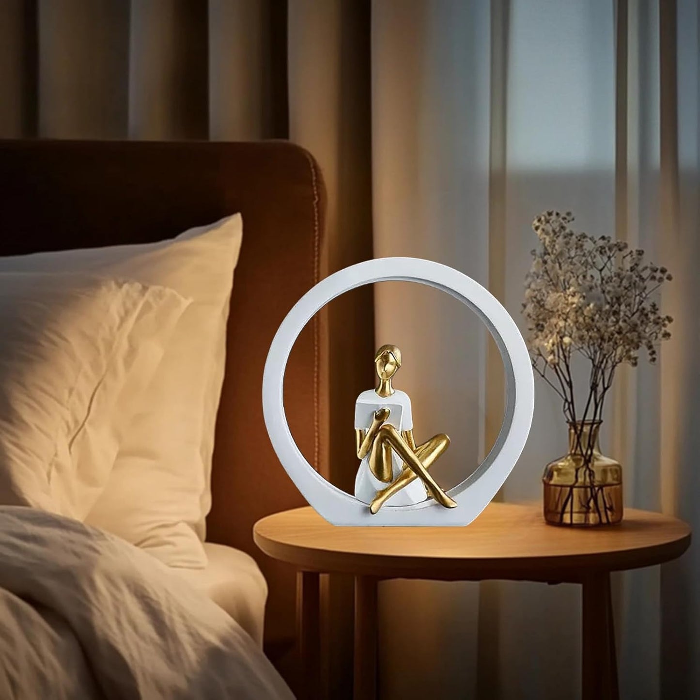 Modern Abstract Female Reader Figurine / Reading Statue