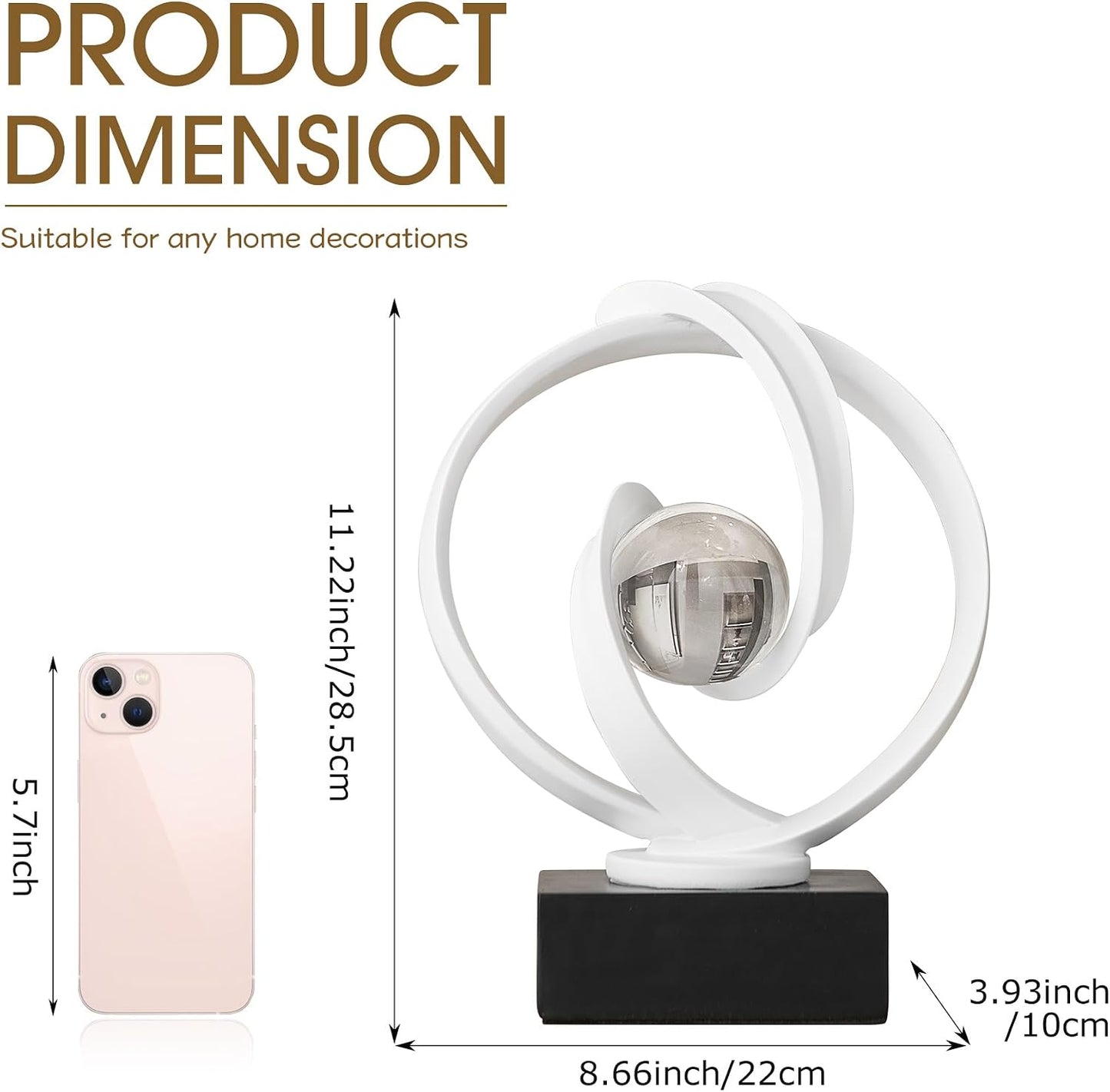 Modern Statue Decor / White