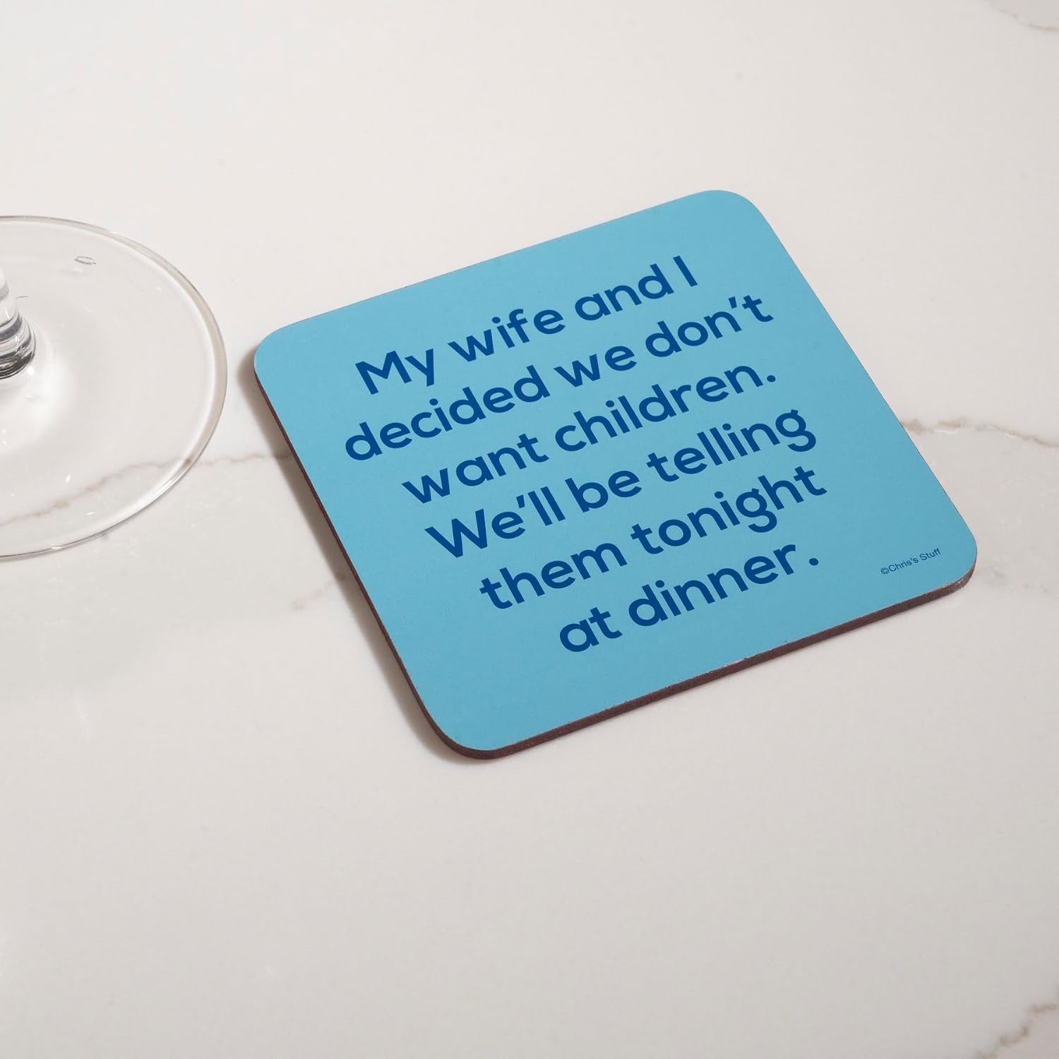 Wood Coasters for Drinks / Quote Coasters D / Set of 6