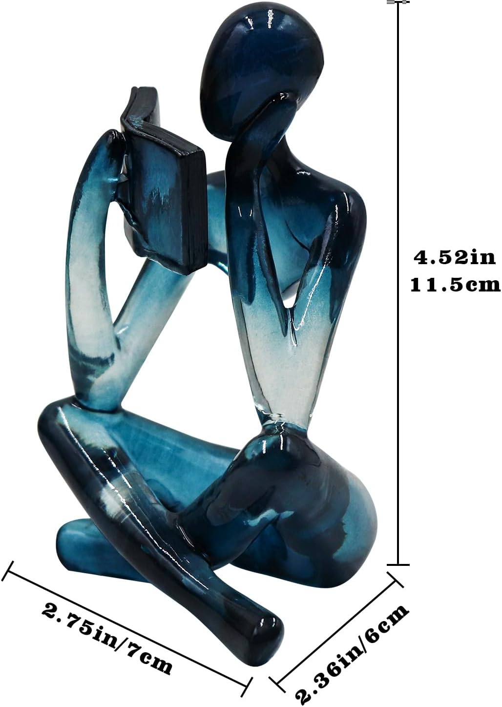Modern Aesthetic Figurine / Blue / Right Hand