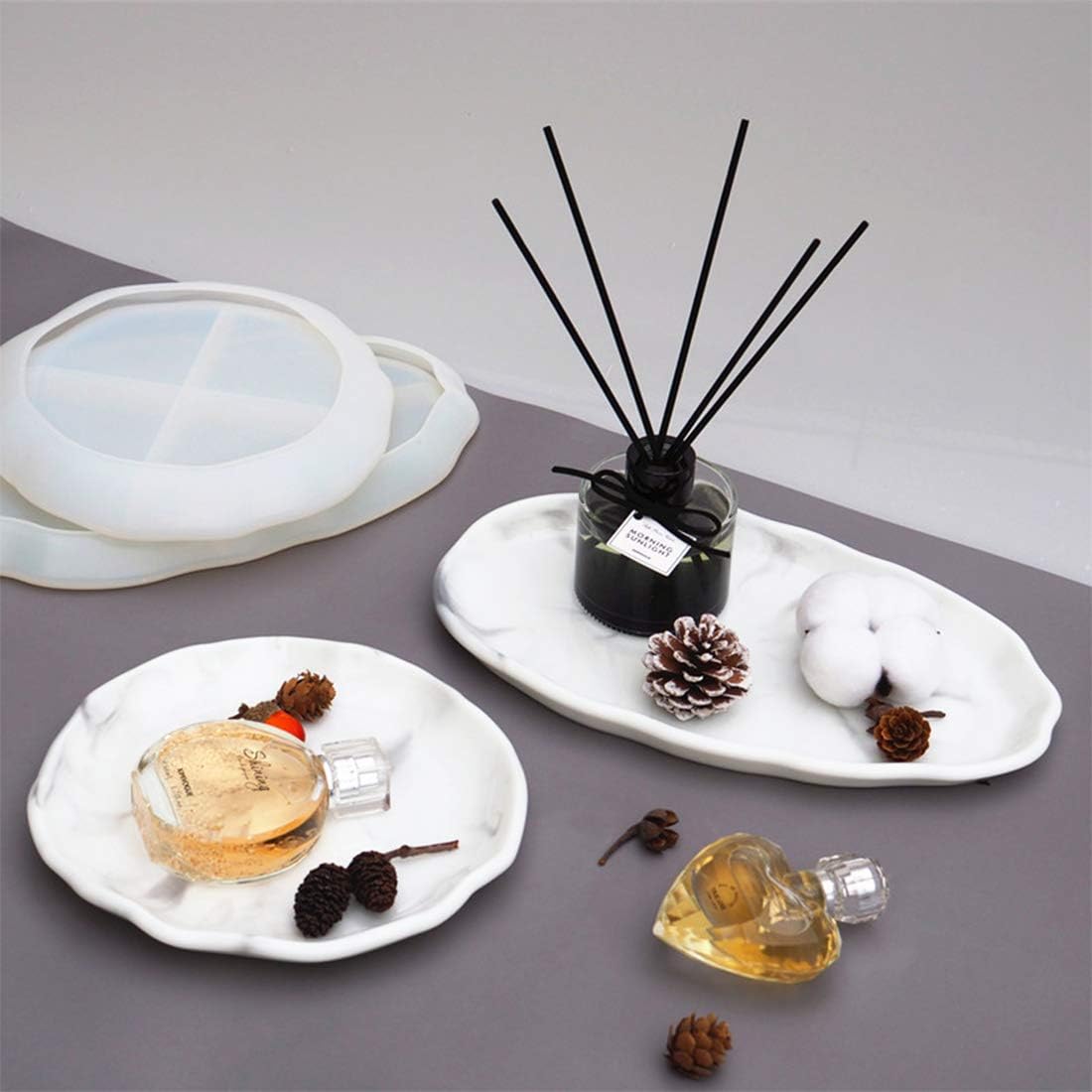 Tray Epoxy Resin Mold / Round Dish Mold
