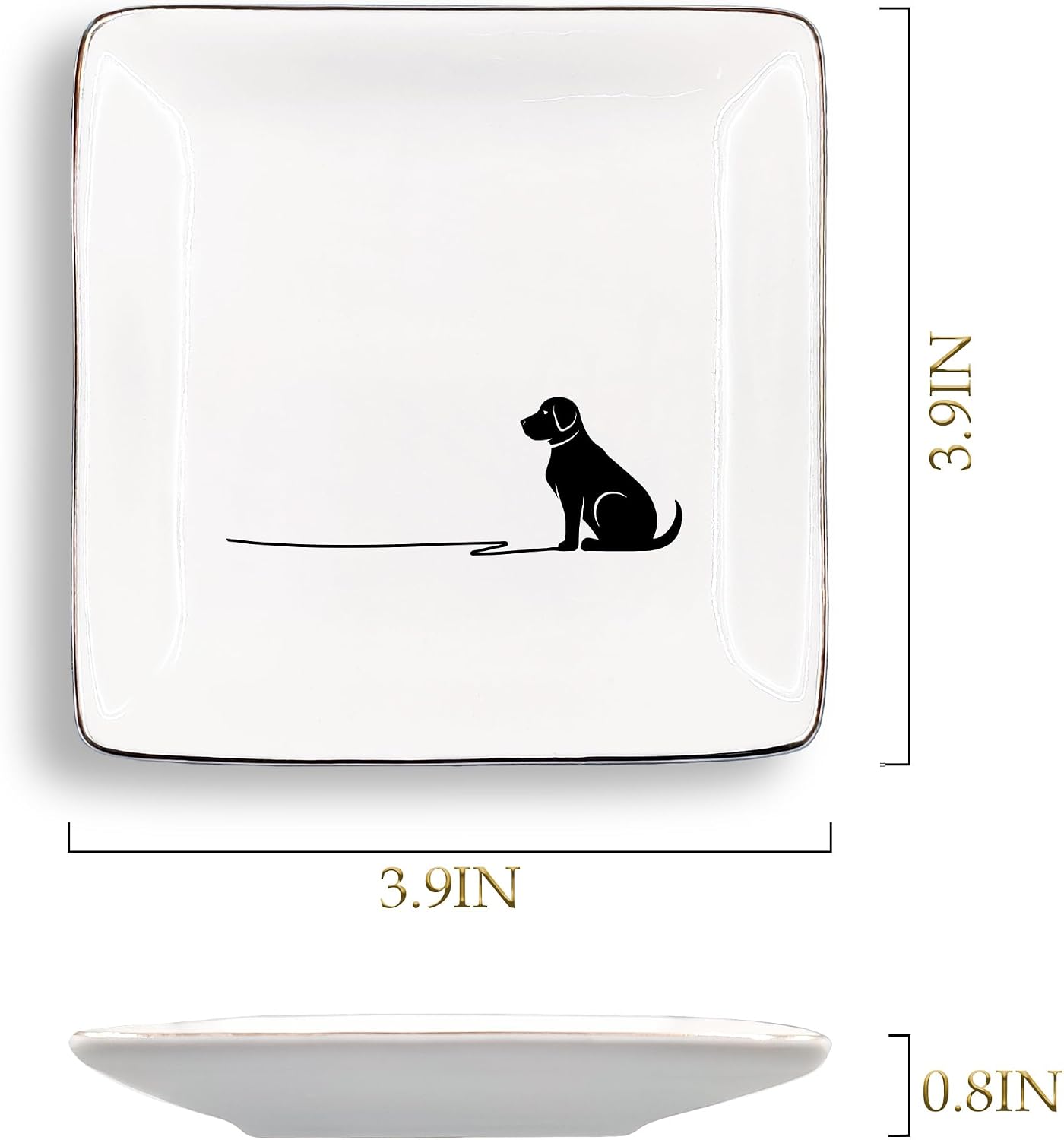 Ceramic Jewelry Tray for Rings & Earring / Labrador
