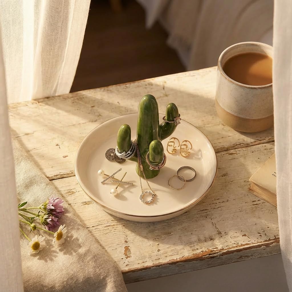 Jewelry Holder and Ring Dish / Cactus