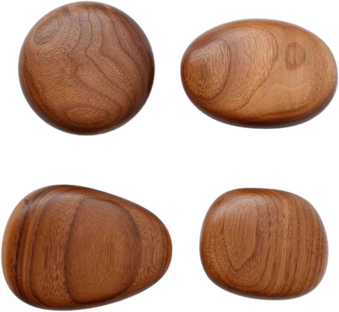 Wood Wall Mounted Coat Hooks Wooden Coat Hooks Coat Racks Wood Cabinet Knobs Wall Hooks / Set of 4