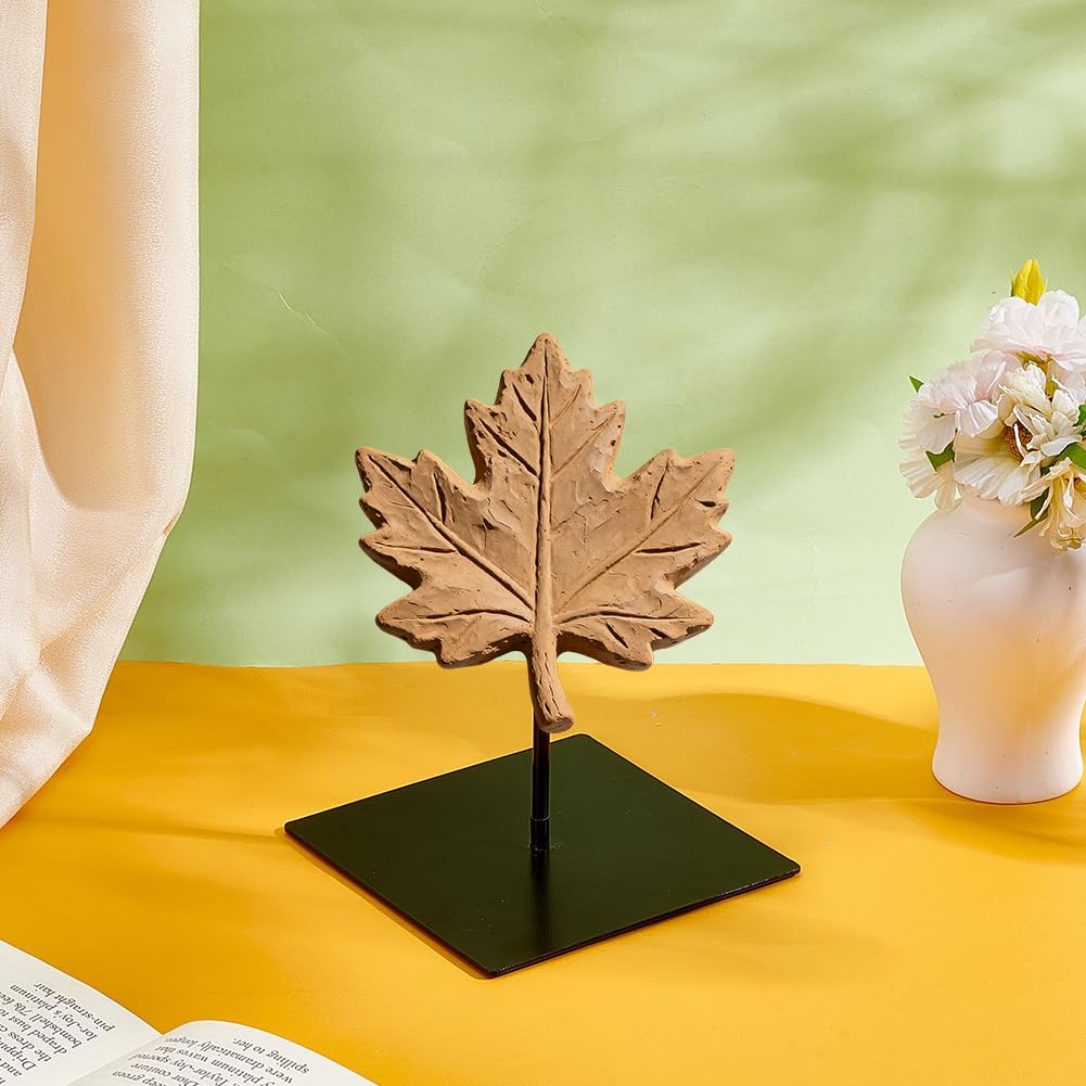 Metal Display Stand for Sculptures Artifact Statue Base Iron Holder / Black