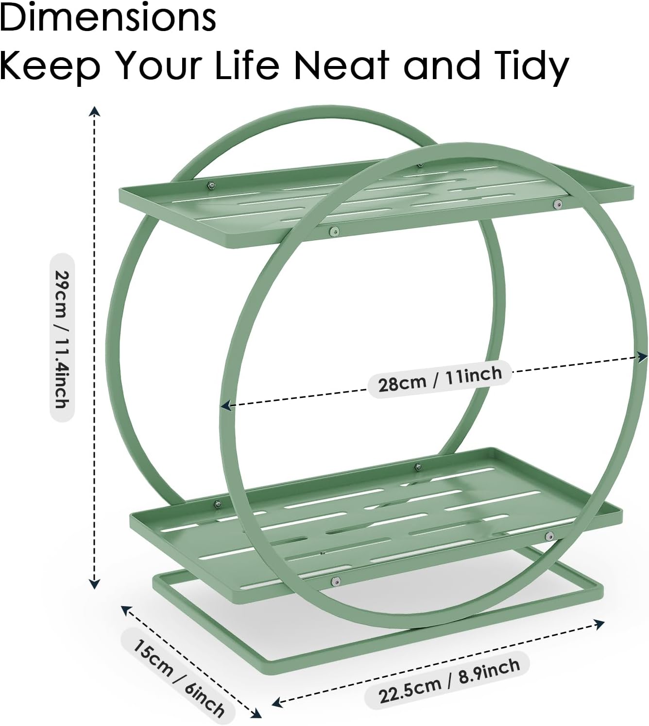 Perfume Organizer for Dresser / Green