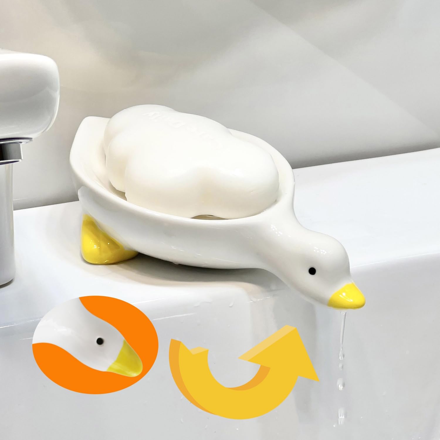 Ceramic Soap Holder / Duck Ceramic Soap Dish