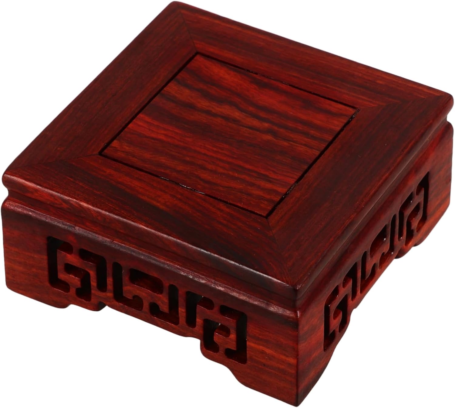 Wood Base Display Stand for Teapot / Brownx4pcs / 8.00 x 8.00 x 3.50 / Cmx4pcs / Set of 4
