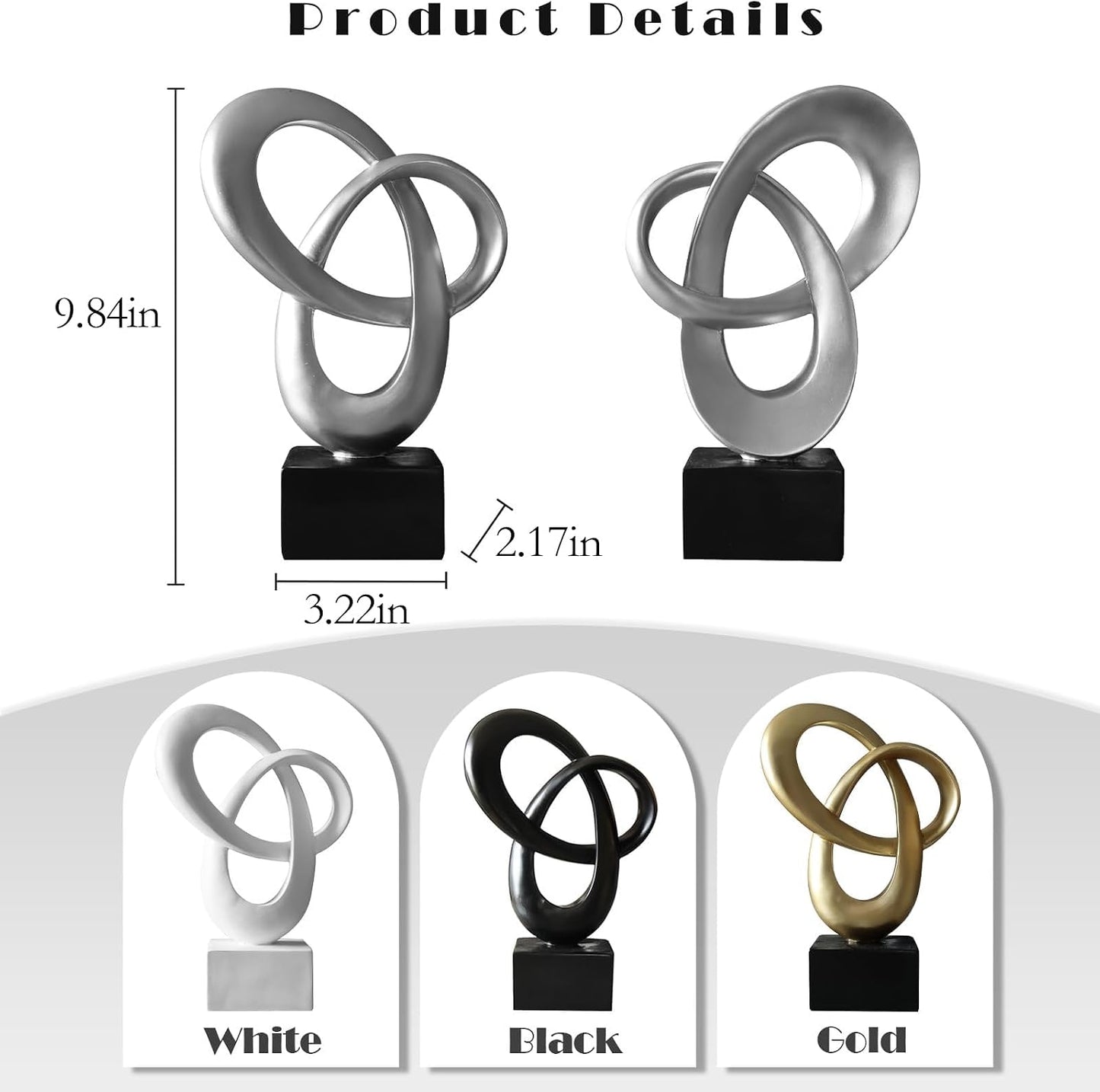 Knot Decor Mobius Stripe Statue / Sliver