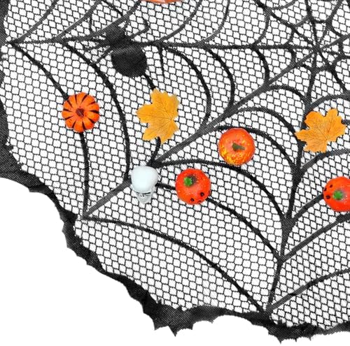 JOVITEC Halloween Lace Tablecloth Set, Spider