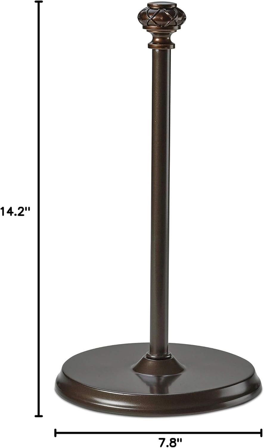 Paper Towel Holder Stand for Countertop, Decorative Freestanding | Paper Towel Holder with Non-Slip Weighted Base