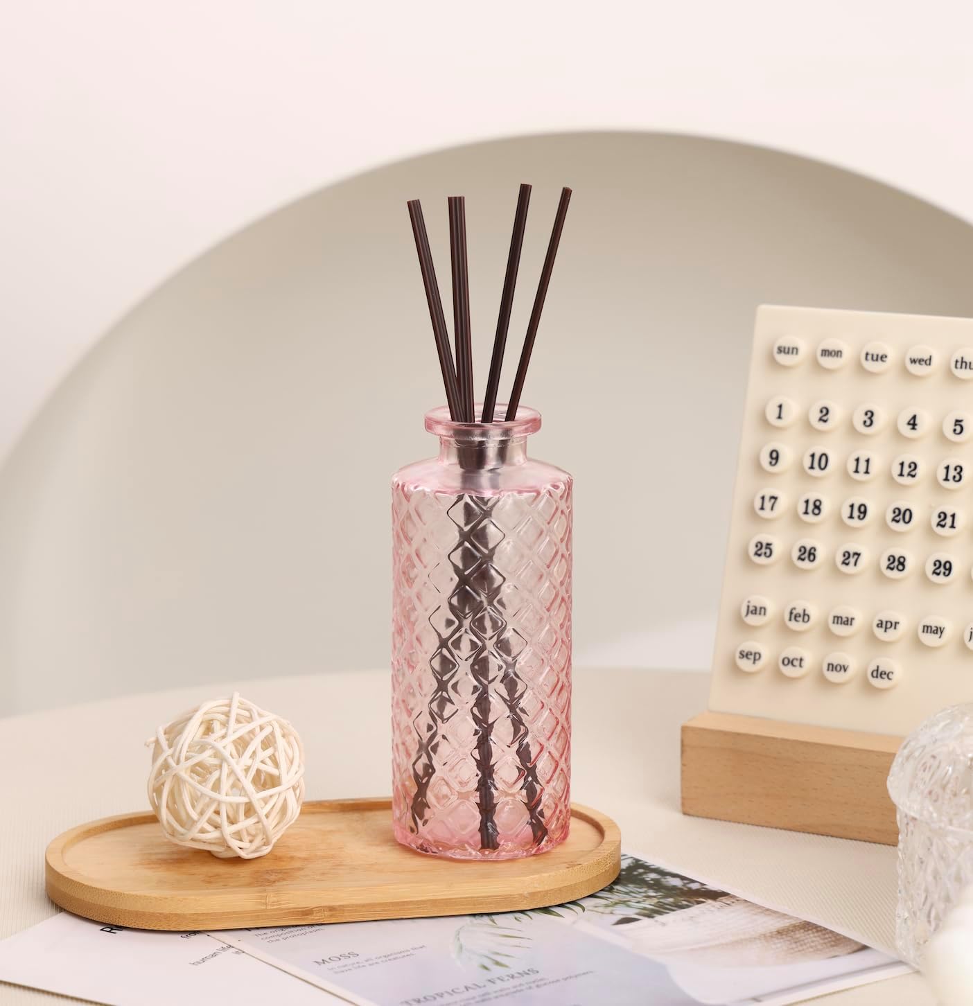 Glass Bud Vase Set / Pink / Set of 36