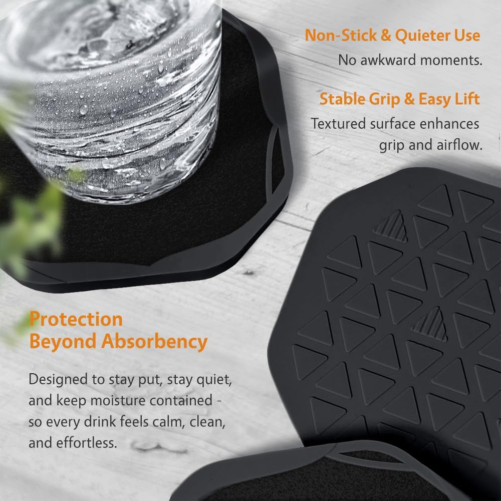 Holder / Built-in Leak / 01. Black / Set of 6