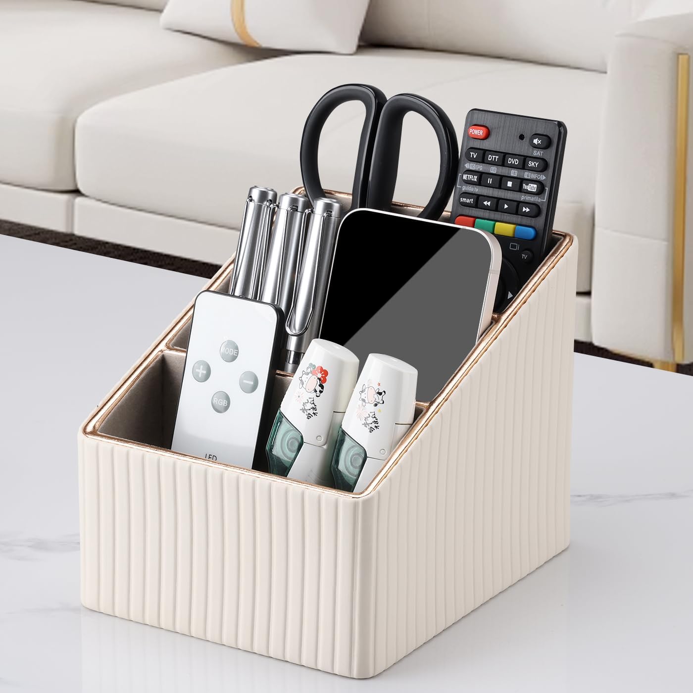 Remote Control Holder / Light Beige