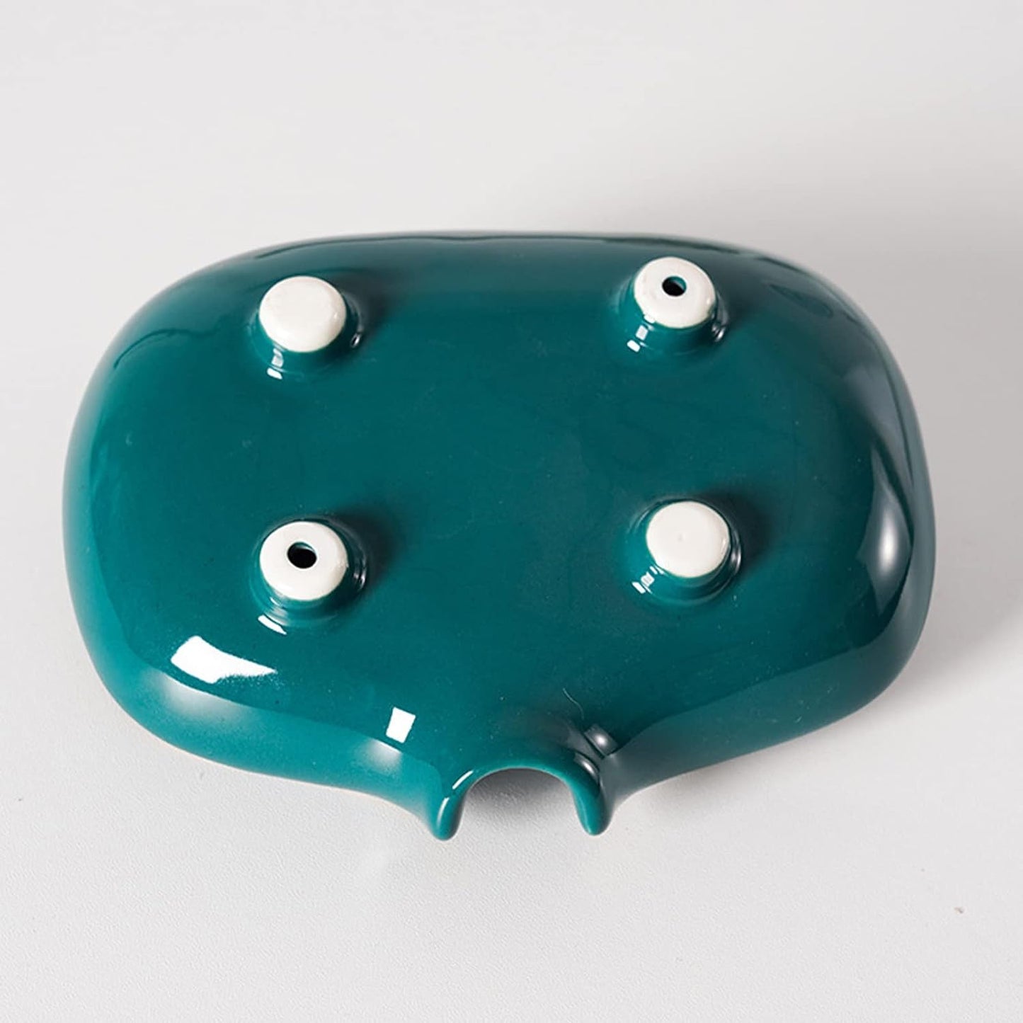 WYSRJ Bar Soap Holder Bird Shape Ceramic Self Draining Soap Dish Soap Saver Dish for Shower / Blue