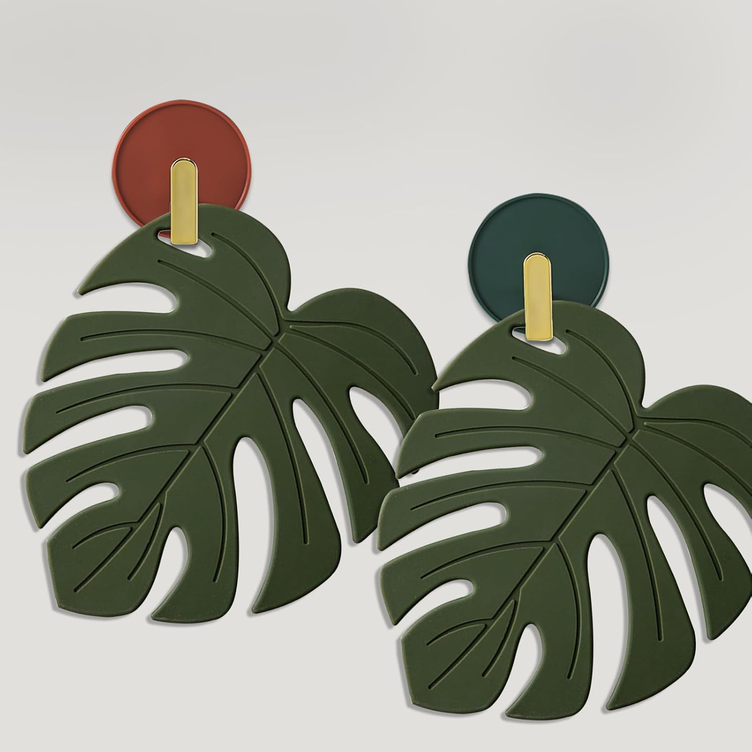 Monstera Pot Holders for Hot Pots and Pans / Large / Set of 2