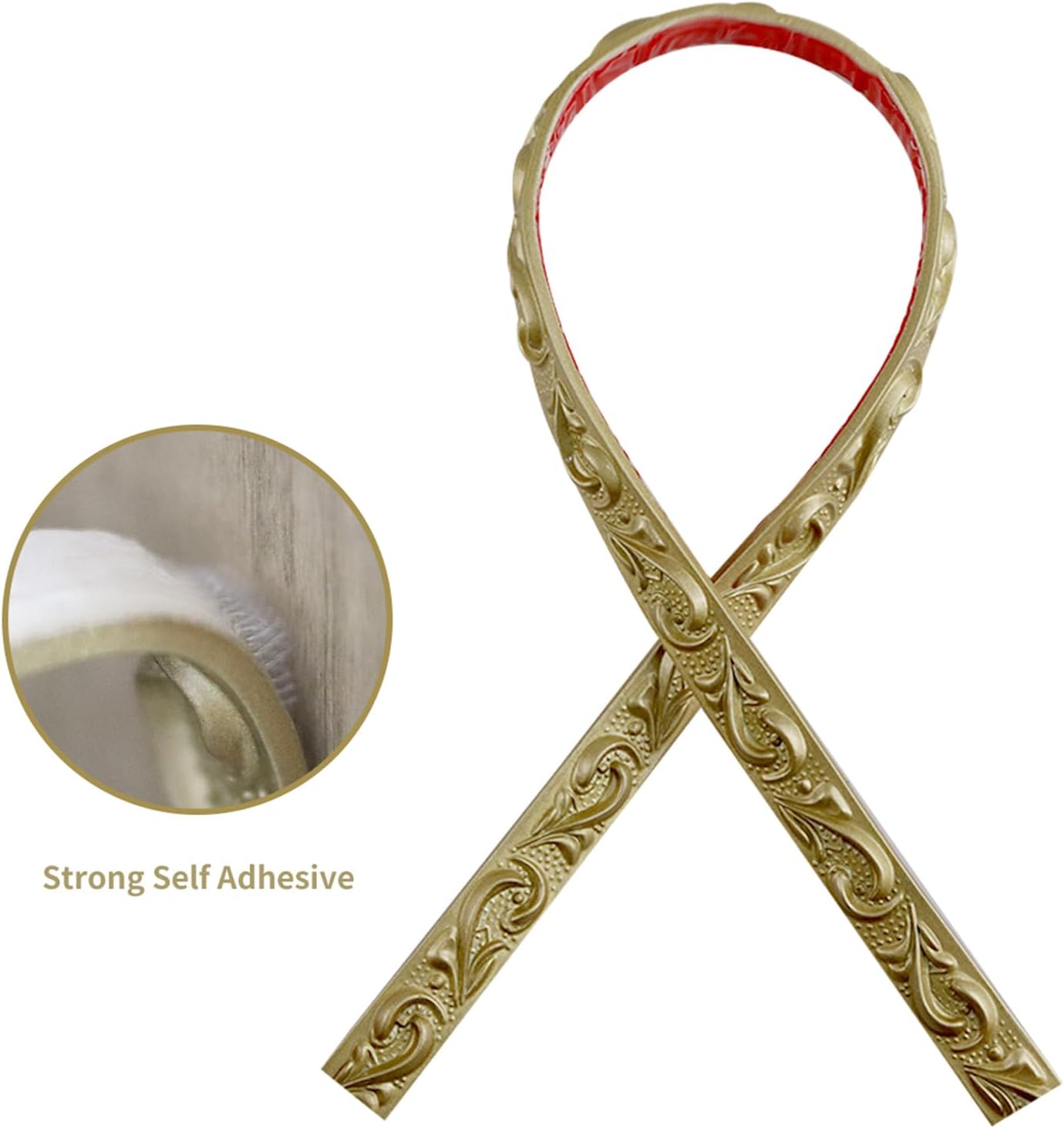X Self Adhesive Peel and Stick Molding Ceiling Molding / Champagne Gold / 0.8 Inch