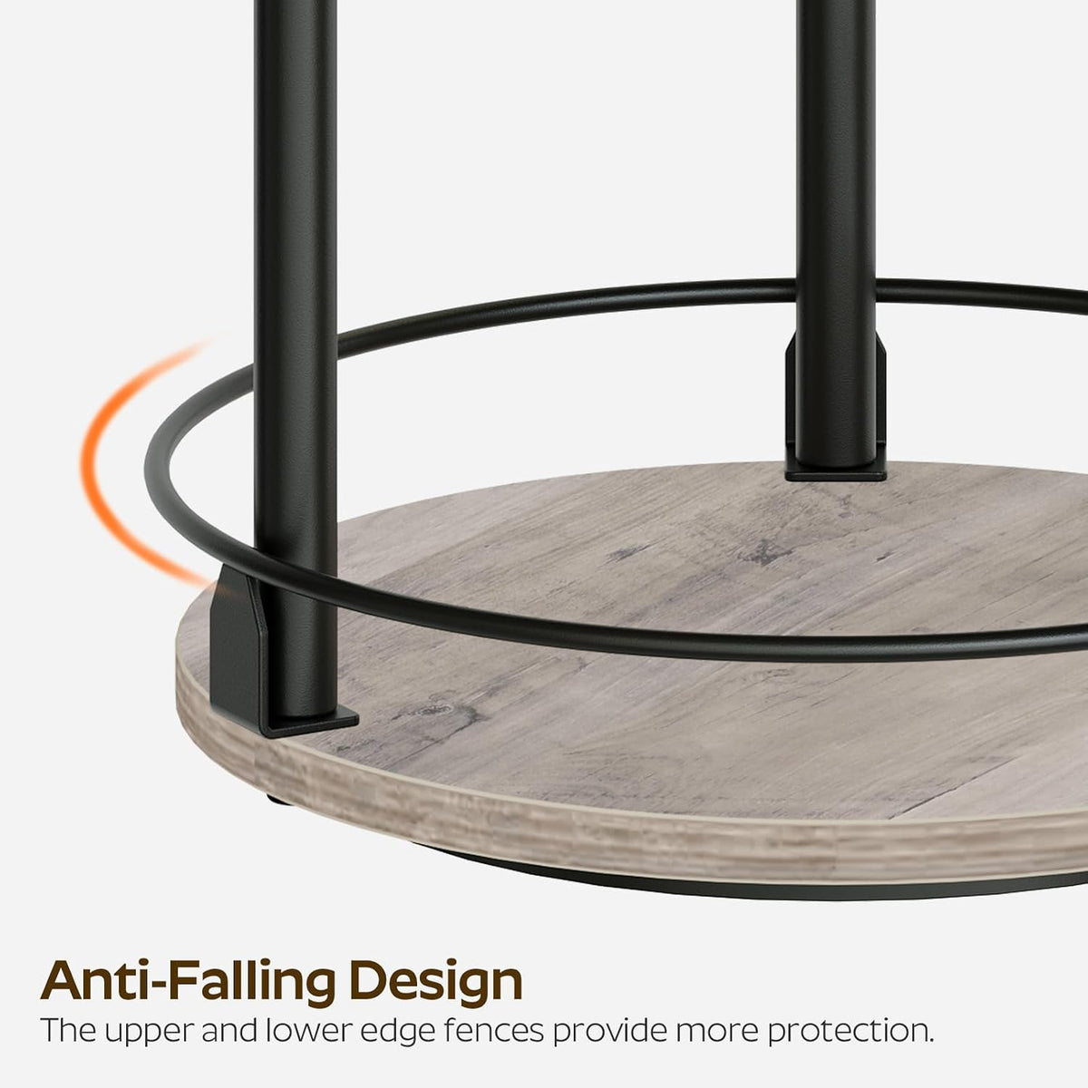 3-Tier Lazy Susan Organizer, Rotating Spice Rack, Spinning Organizer, Industrial Turntable Spice Rack Organizer for