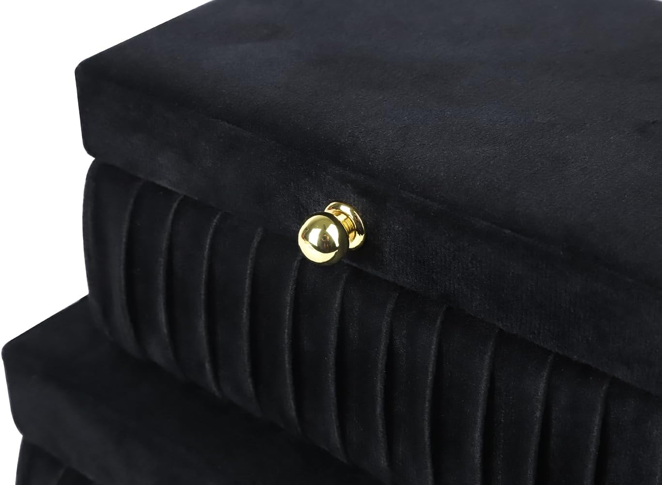 Velvet Decorative Boxes / Black Velvet