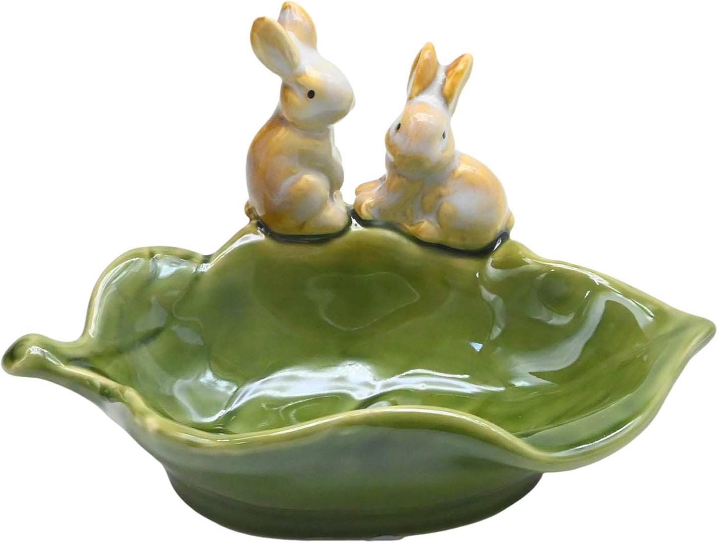 Decorative Bunny Holder for Sponges & Jewelry / Green