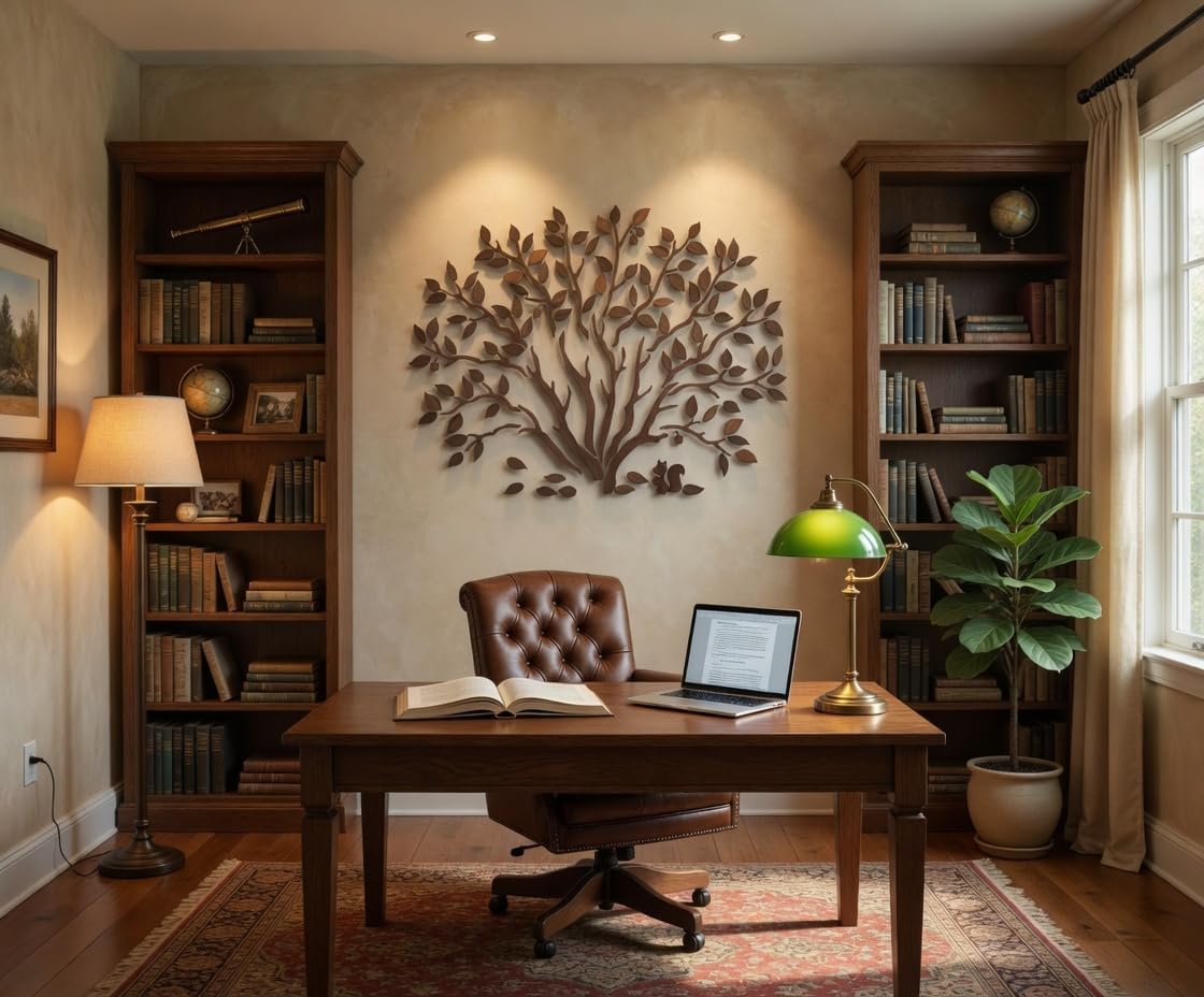 Rustic Wooden Sculpture / Natural / 79 x 59