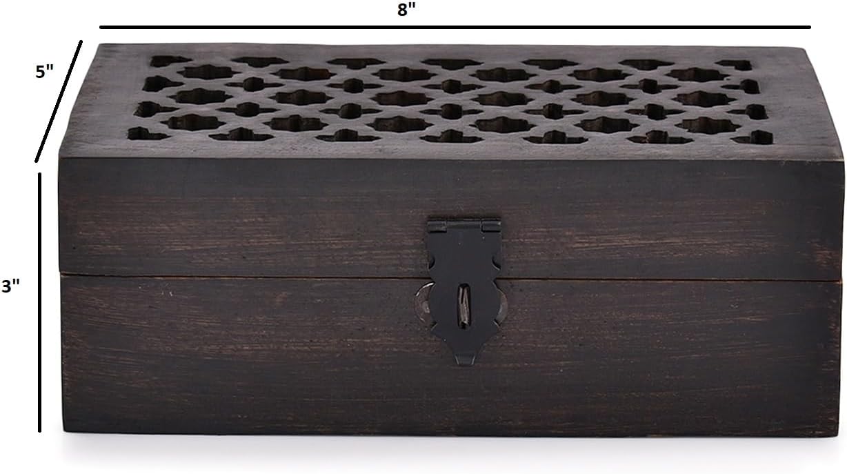 Mango Wood Decorative Wooden Box / 8 x 5 x 3