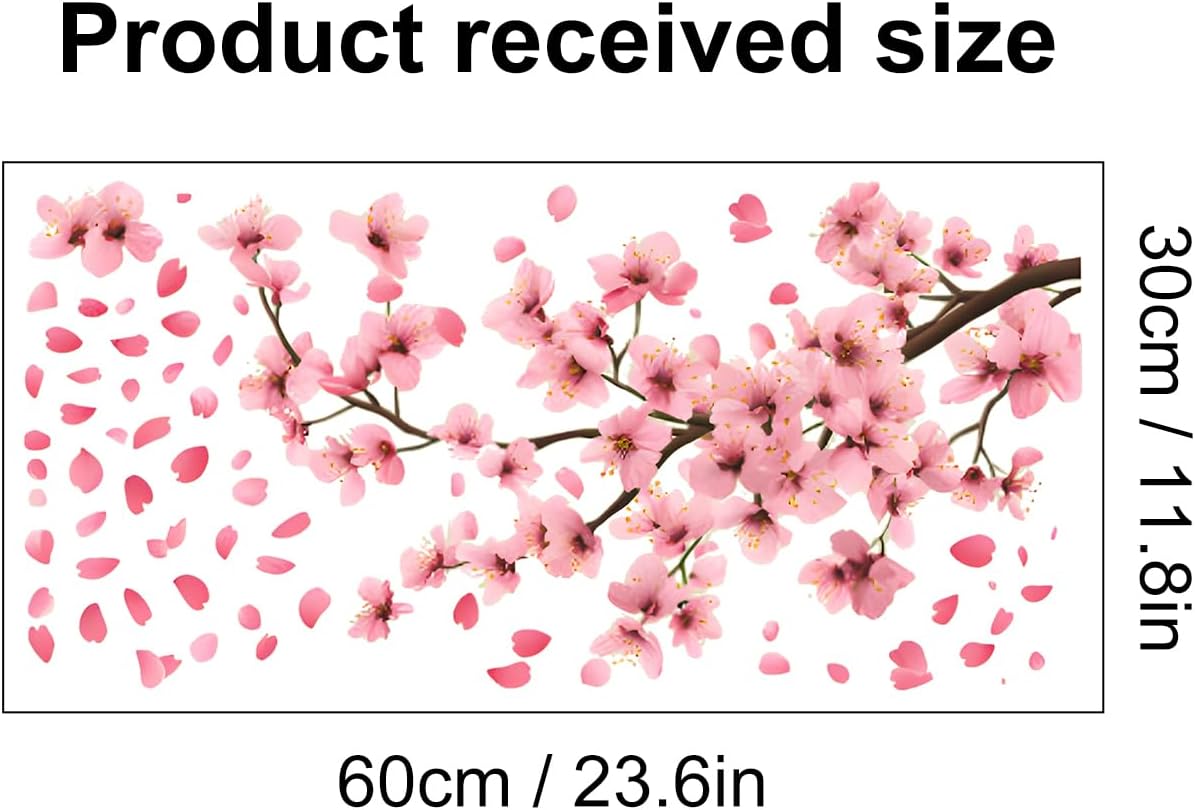 Cherry Blossom Wall Decals Stickers / Set of 35