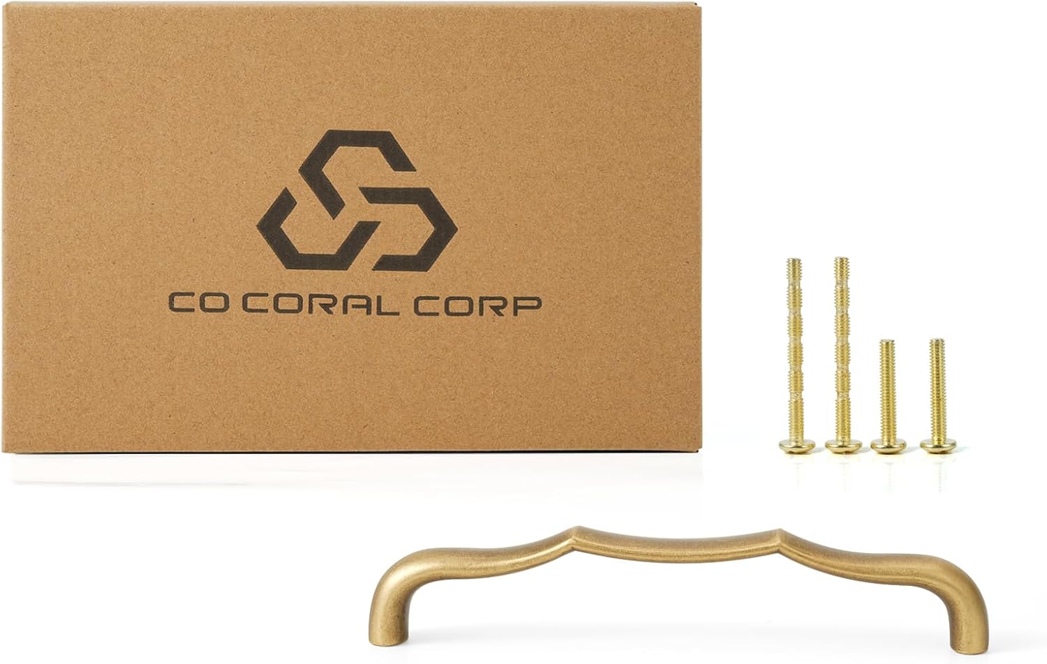 Solid Brass Cabinet Pulls Hole Center Drawer Pulls Unique Cabinet Handles Brass / 5 Inch / Set of 3