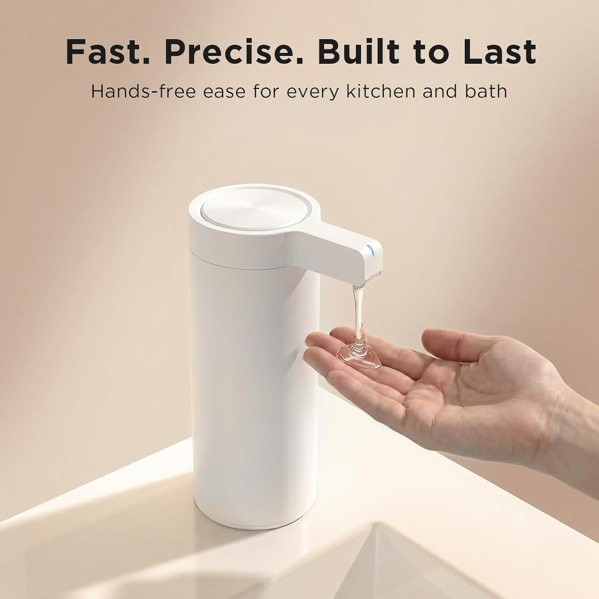 Touchless Automatic Soap Dispenser – 3 Adjustable Dispensing Modes, Fast Sensor, USB Rechargeable Soap Dispenser for
