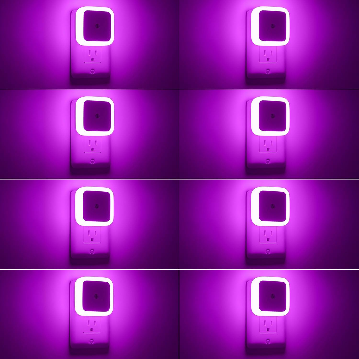 Sujeet Night Light, Night Lights Plug into Wall 8-Pack, Nightlight Plug in Night Light, Dusk to Dawn Night Lamp Led