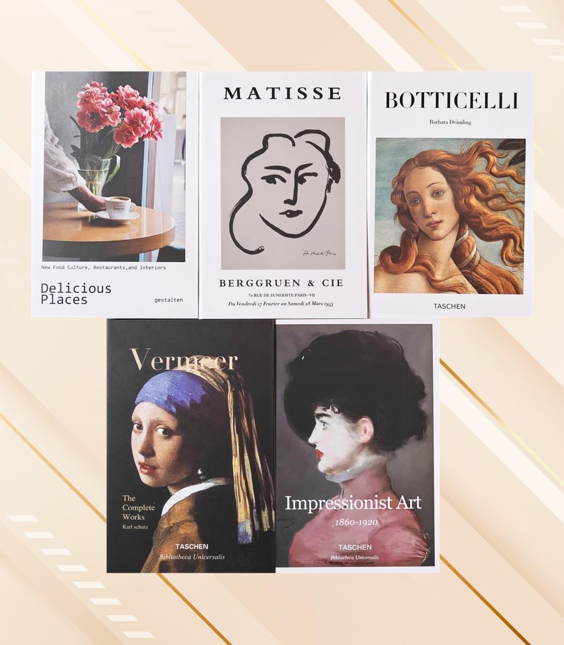 Faux Books for Decoration Decorative Books Aesthetic Modern Organic Home Minimalistic / Set of 5