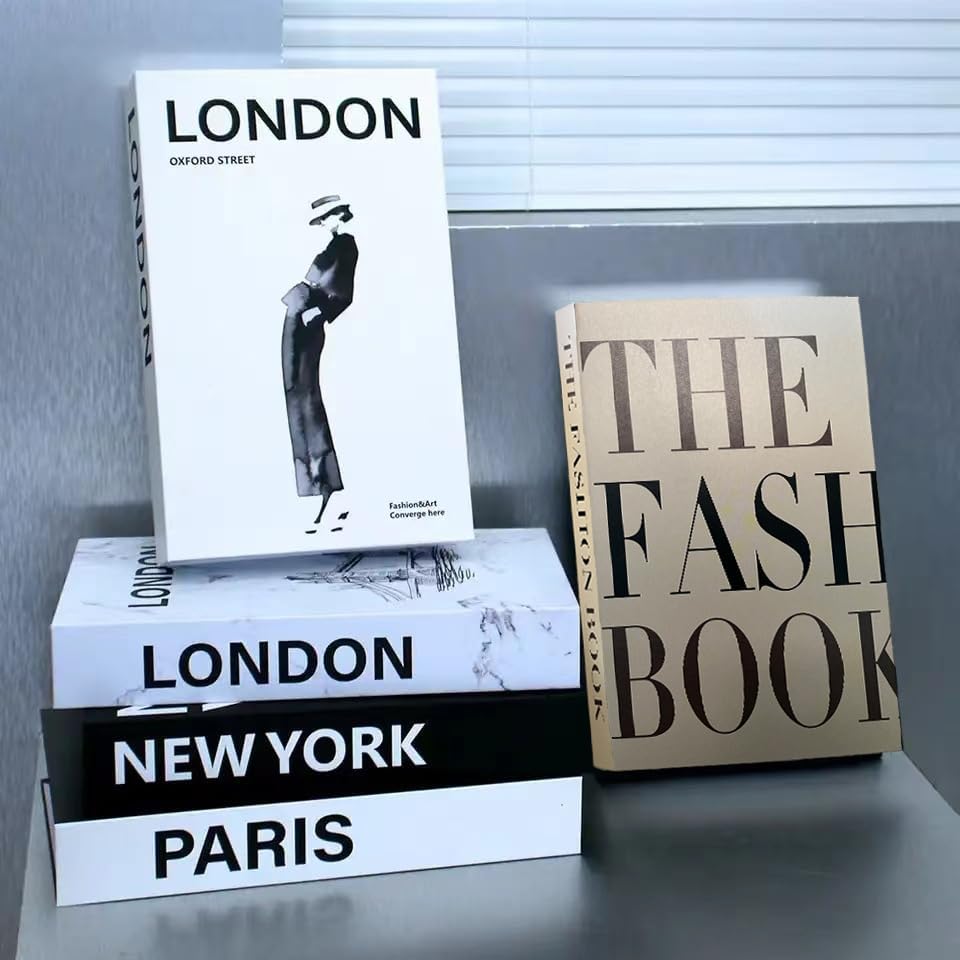 Decorative Books / forCoffee Table Books Decor / Set of 4