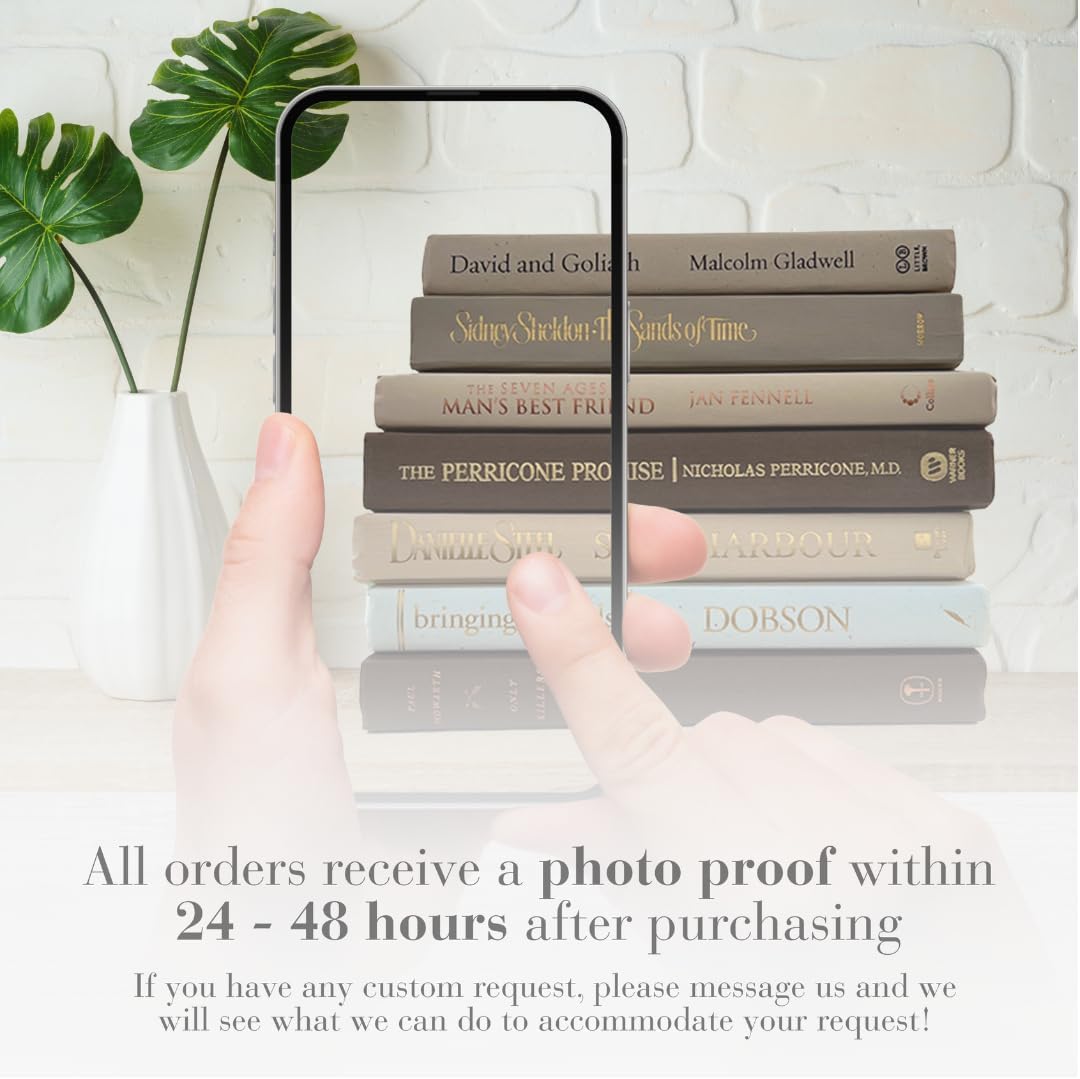 Coffee Table Collection / Light Beige / Books / Set of 3
