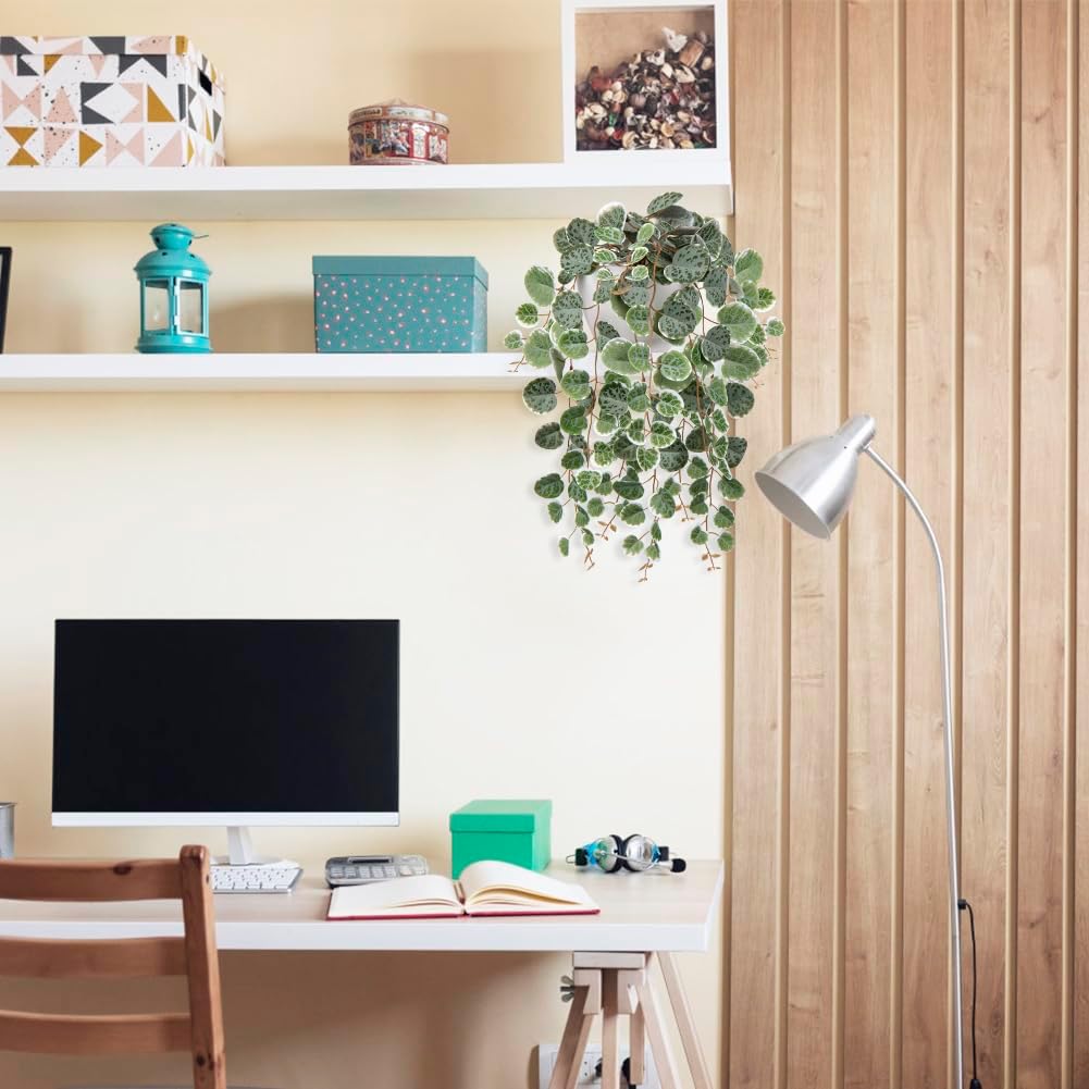 Semicircle Wall Mount Planter Faux / Fake Hanging Plant