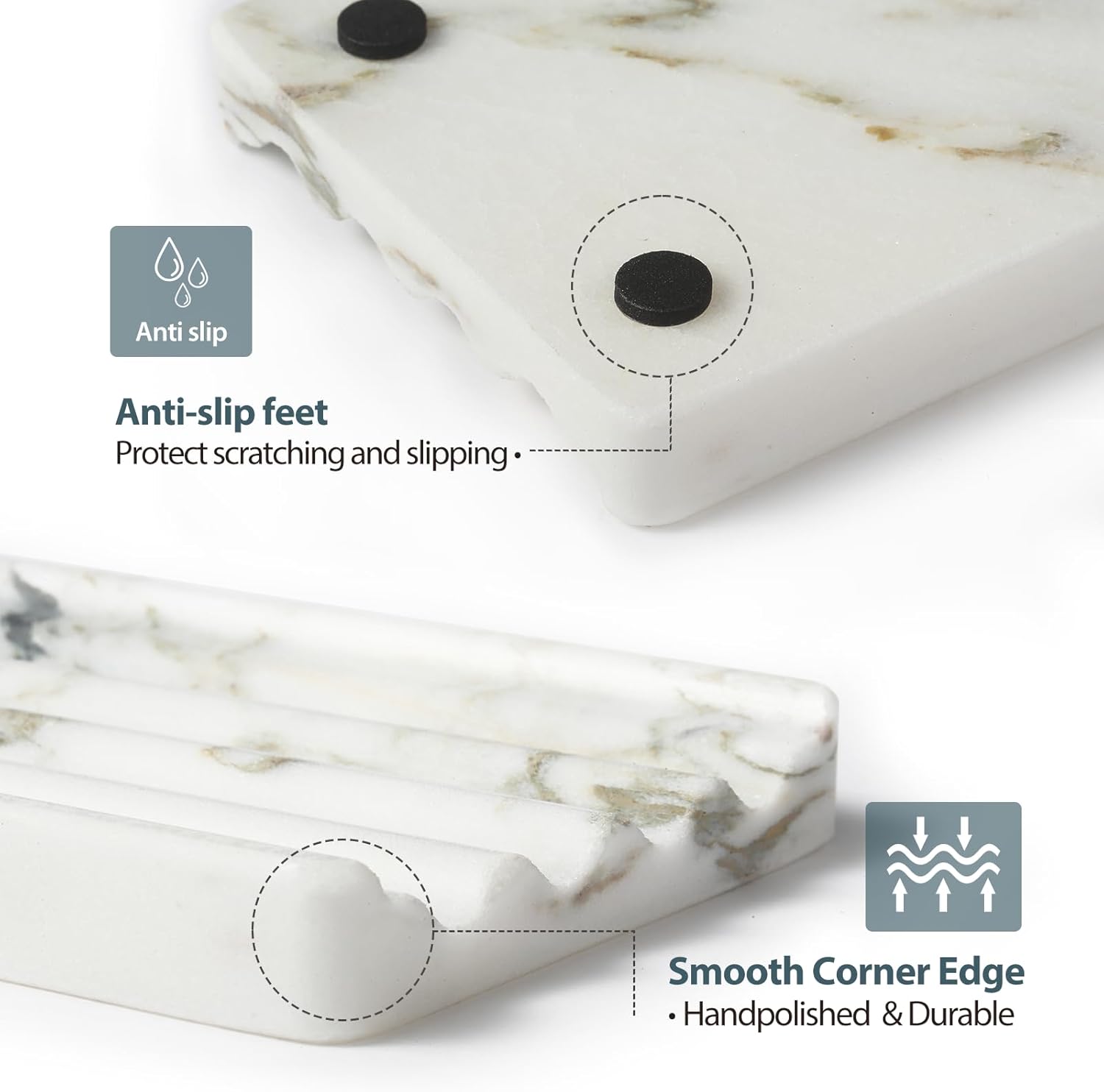 Stone Soap Tray / Namib Bianco / Natural