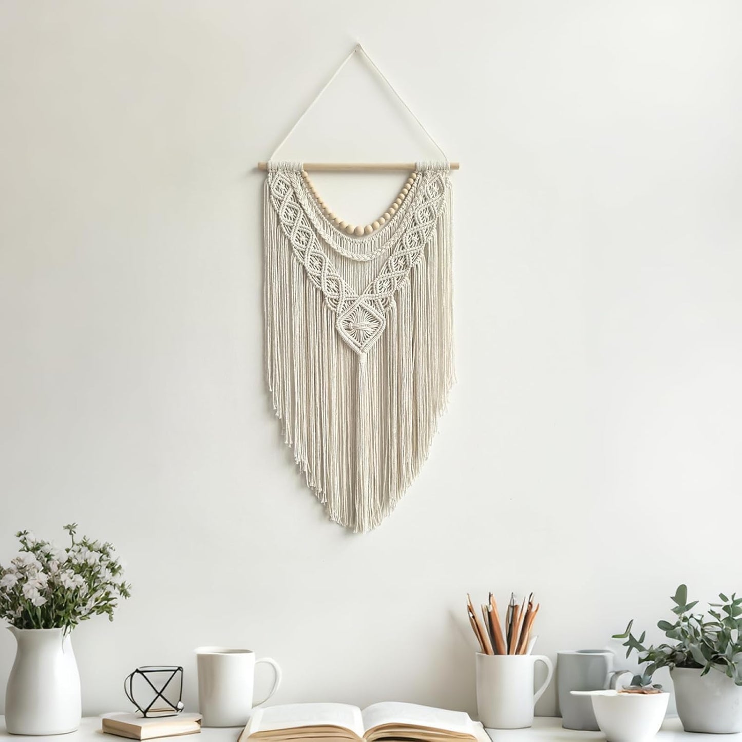 Wood Bead Wall Decor / Wood Bead-a