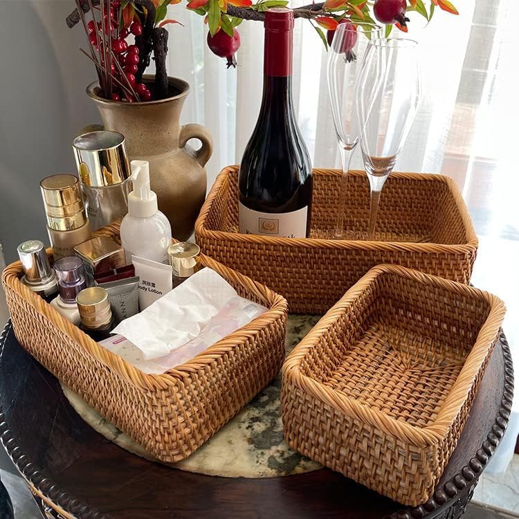 Natural Rattan Storage Baskets / Natural S / M / L