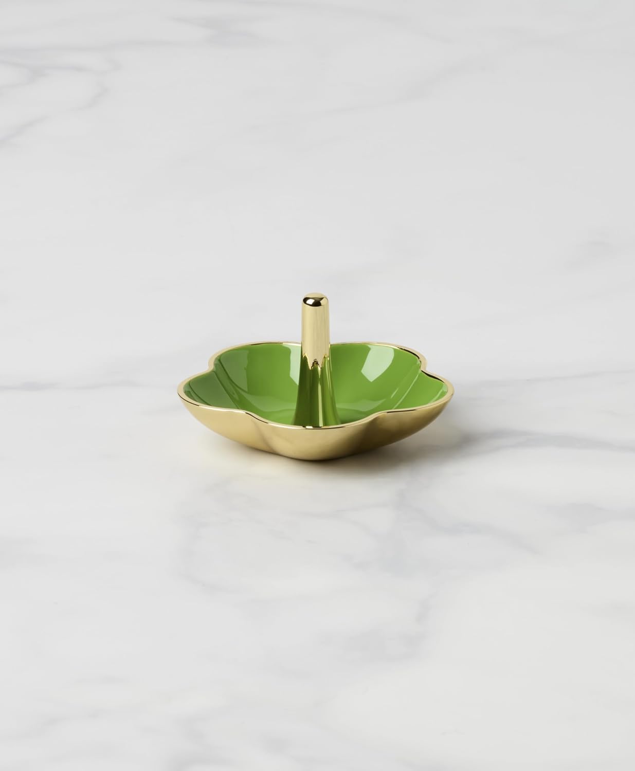 Make It Pop Metal Ring Dish / Green
