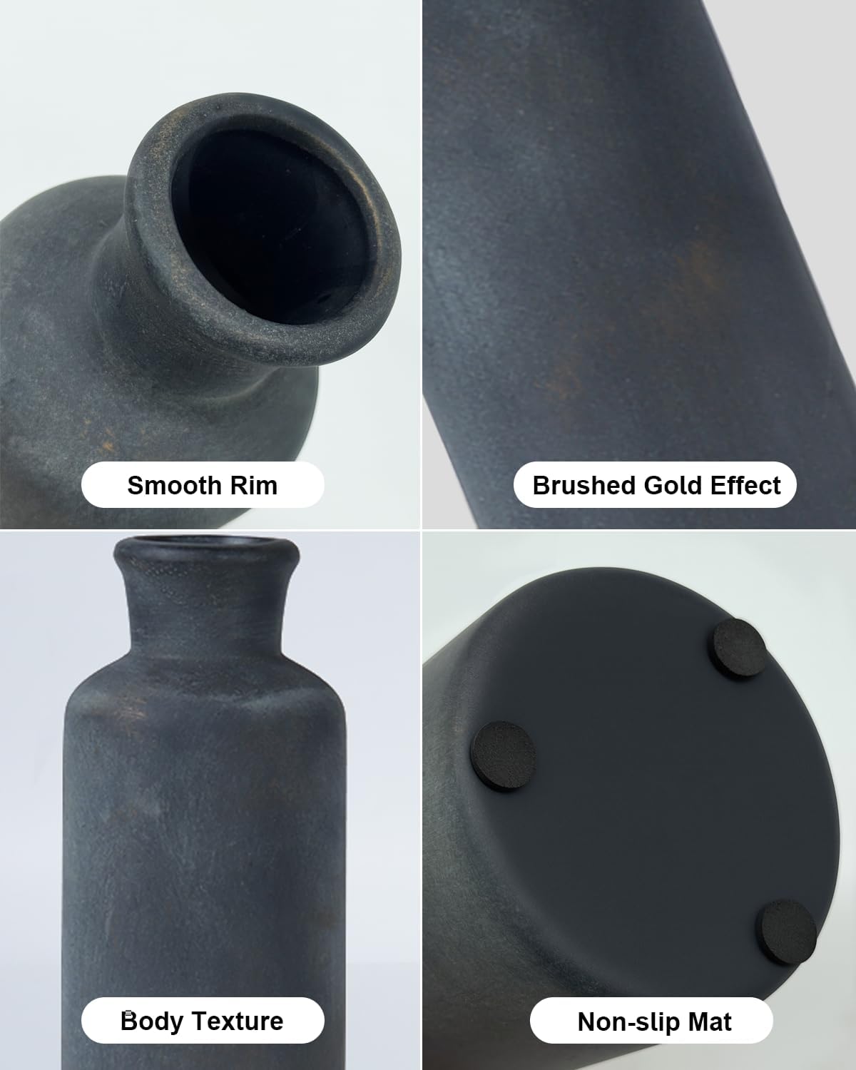 Ceramic Vases Set / Black