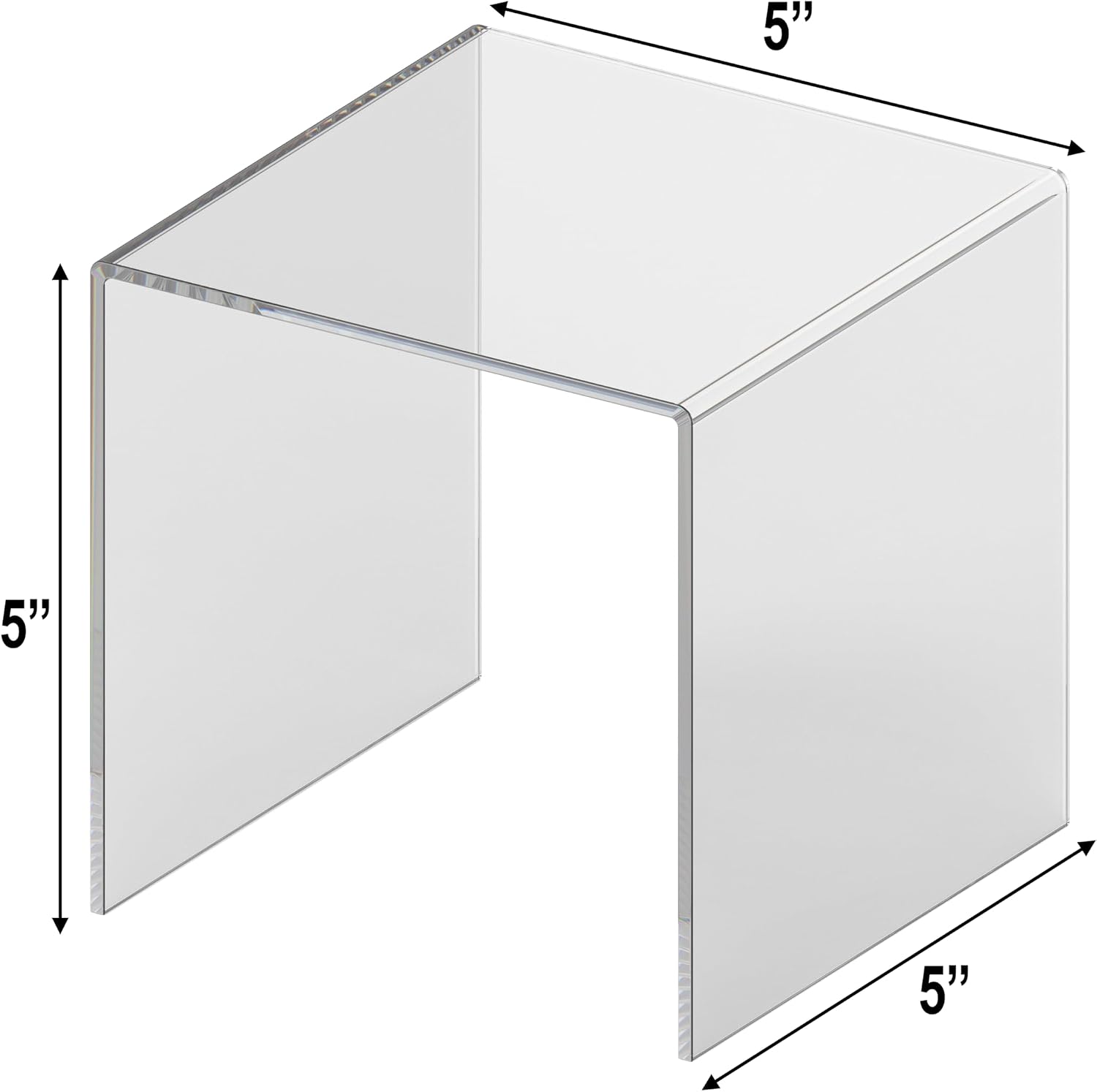 Small Plastic Squared Perfume Stands / SQU-125 2pk