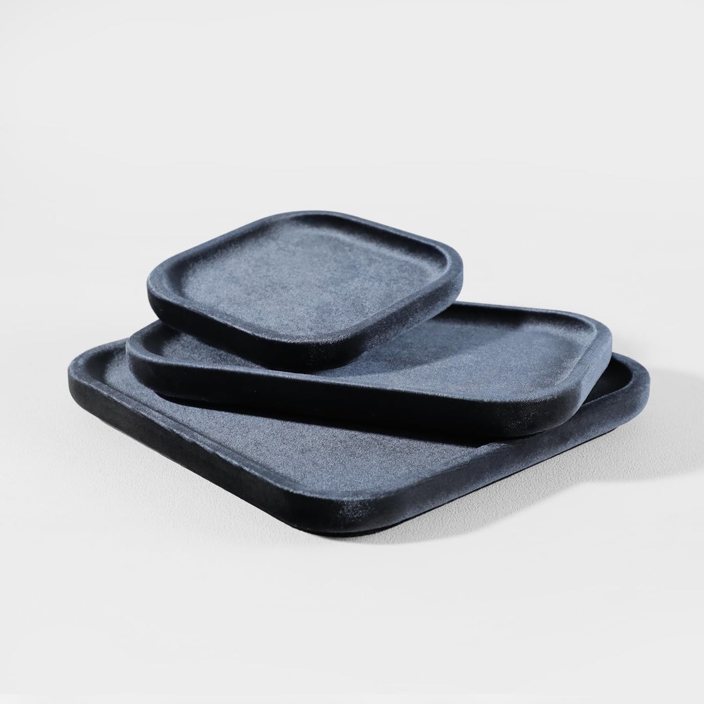 Resilient Velvet Jewelry Display Tray for Ring Earrings Bracelet Necklace / Slate Gray / 7.9 x 4.7