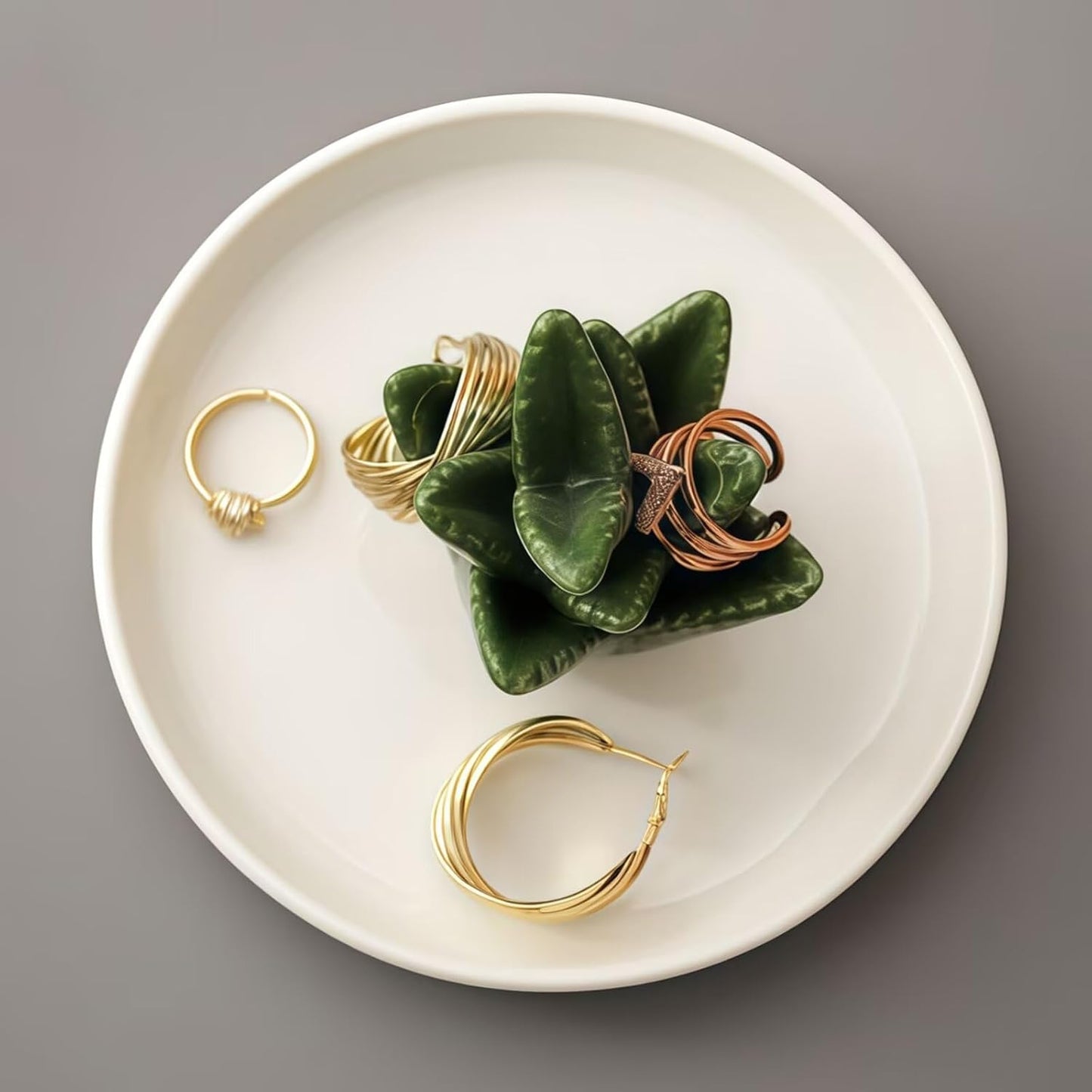 Ceramic Jewelry Tray / Aloe